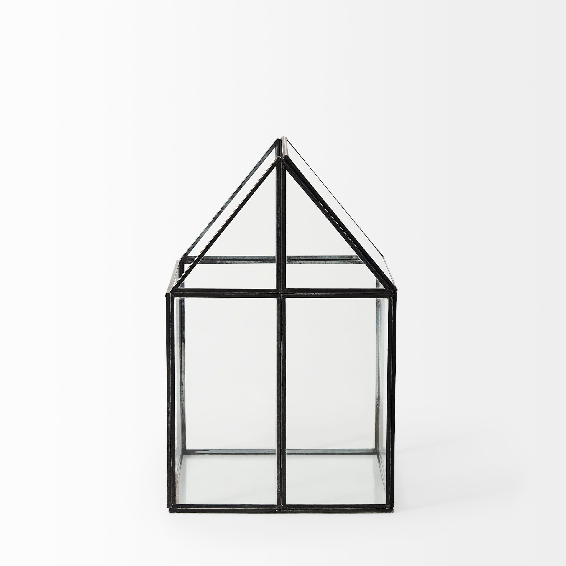 Sikes (Medium) 8L x 8W x 13H Hut Terrarium W/Glass Base — product photograph