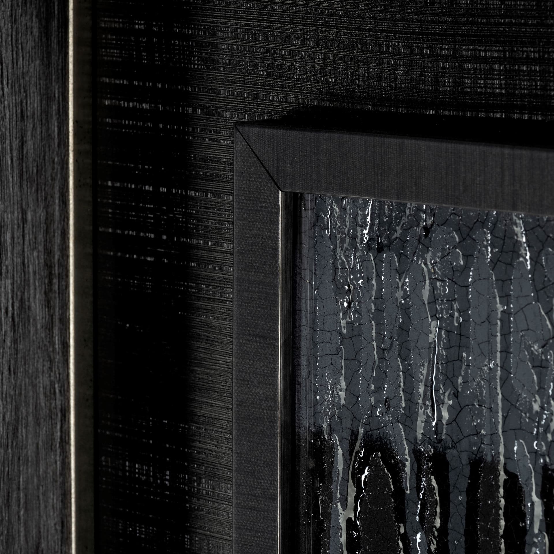 Midas Touch II by Barbara Fleming a Hand Embelished Textured Framed Art Print Matted under Glass — product photograph