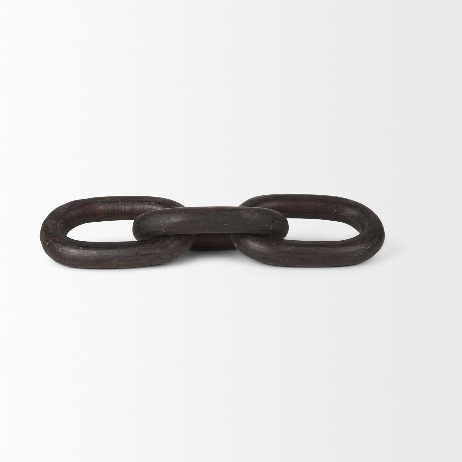 Tayla Large Black-Brown Wood Chain Link — product photograph
