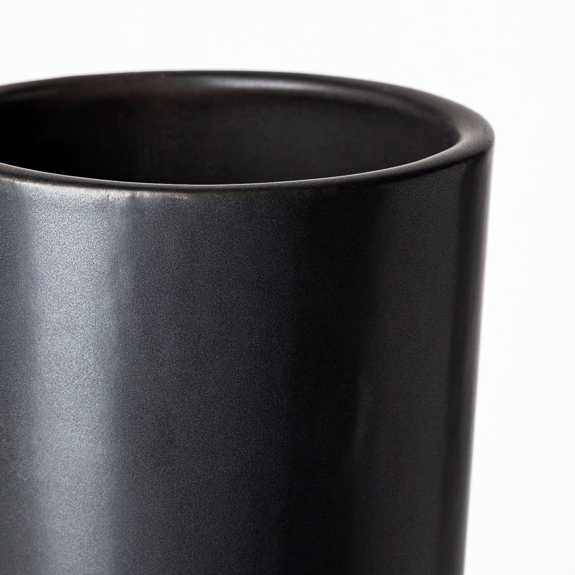 Laforge III Black Ceramic Vase — product photograph