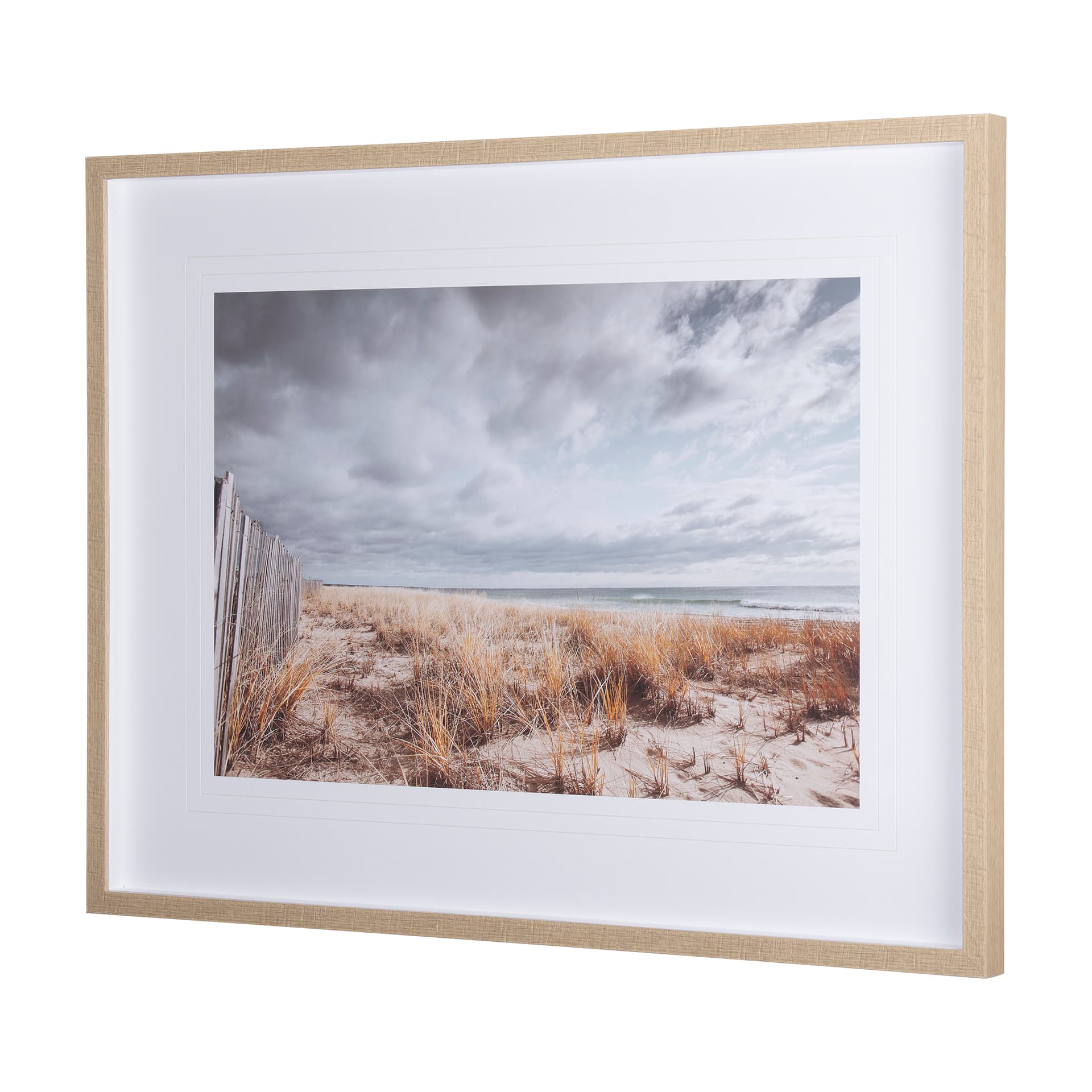 Atlantic Coast Afternoon by Mercana Studio Hand Embellished Framed Photo Art Print Matted under Glas — product photograph