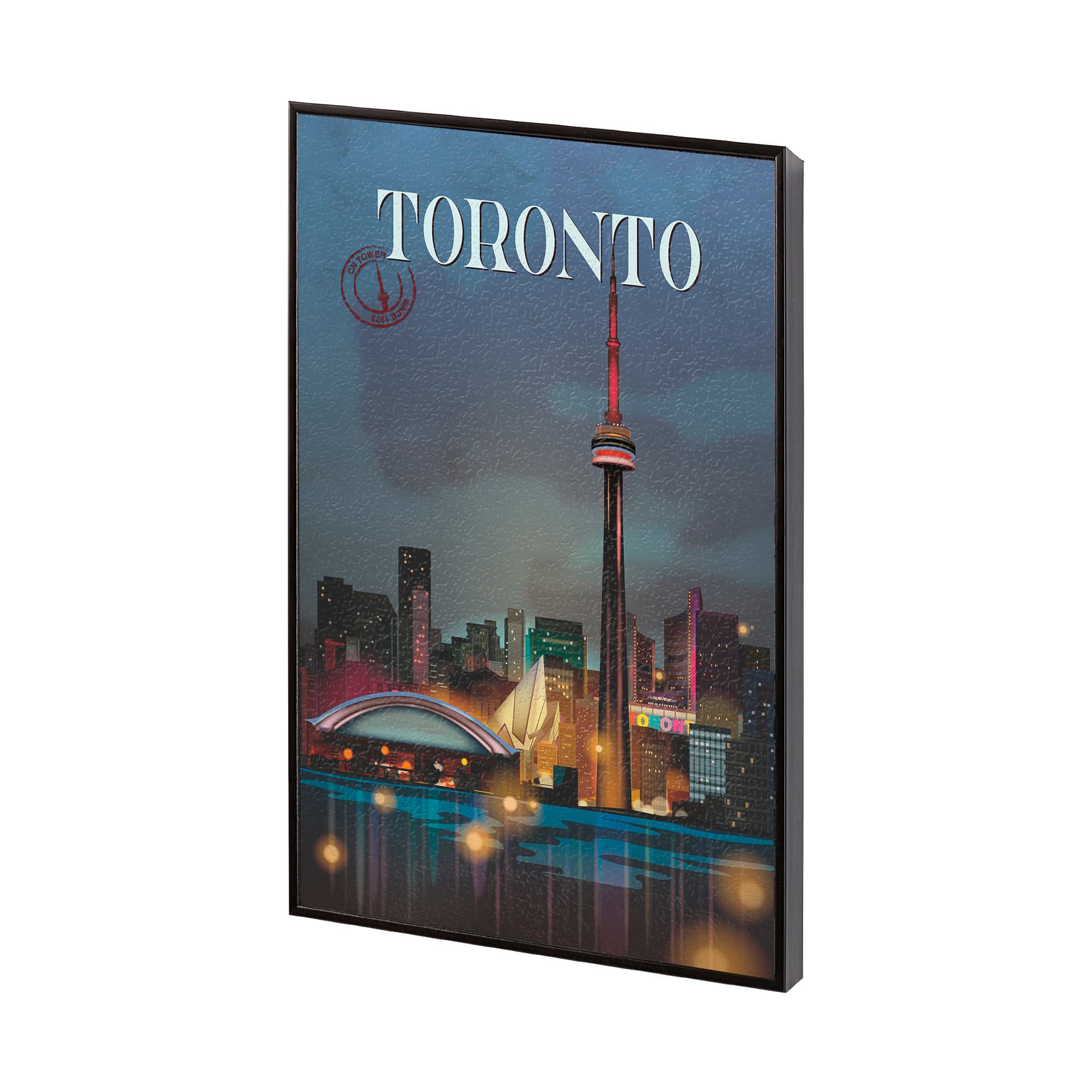 Toronto Go Canada (SM) by Mercana Studio a Hand Embellished Decograph Framed Art Print — product photograph