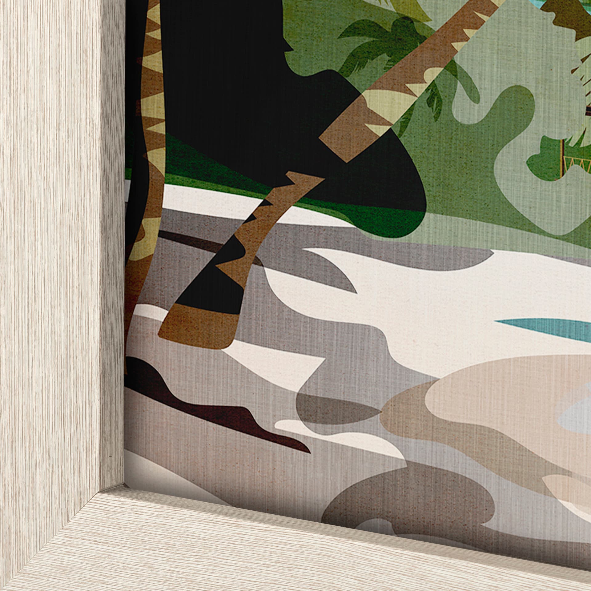 Florida Go USA (L) by Mercana Studio a Hand Embellished Decograph Framed Art Print — product photograph