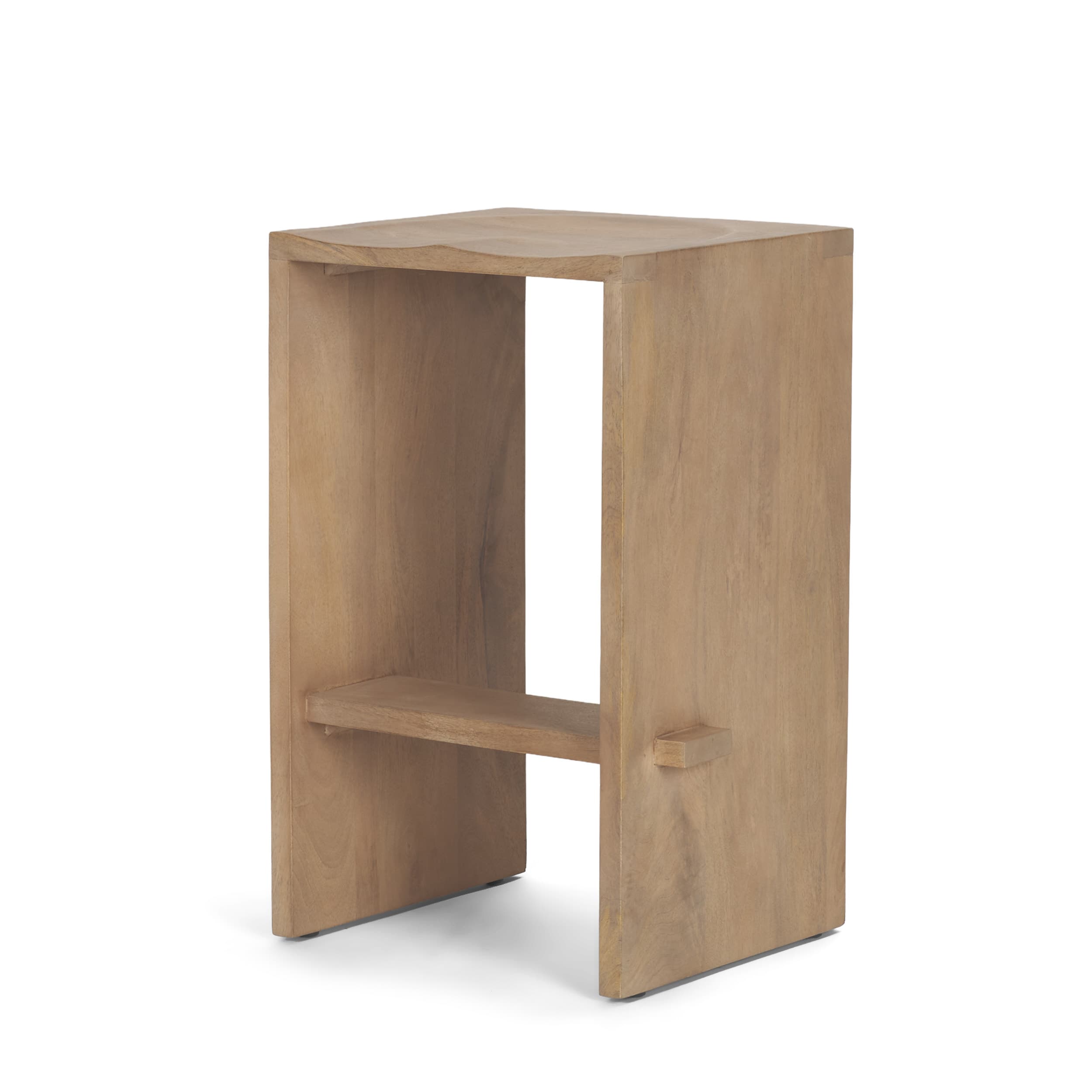 Aida Backless 26in Seat Counter Stool | Light Brown — product photograph