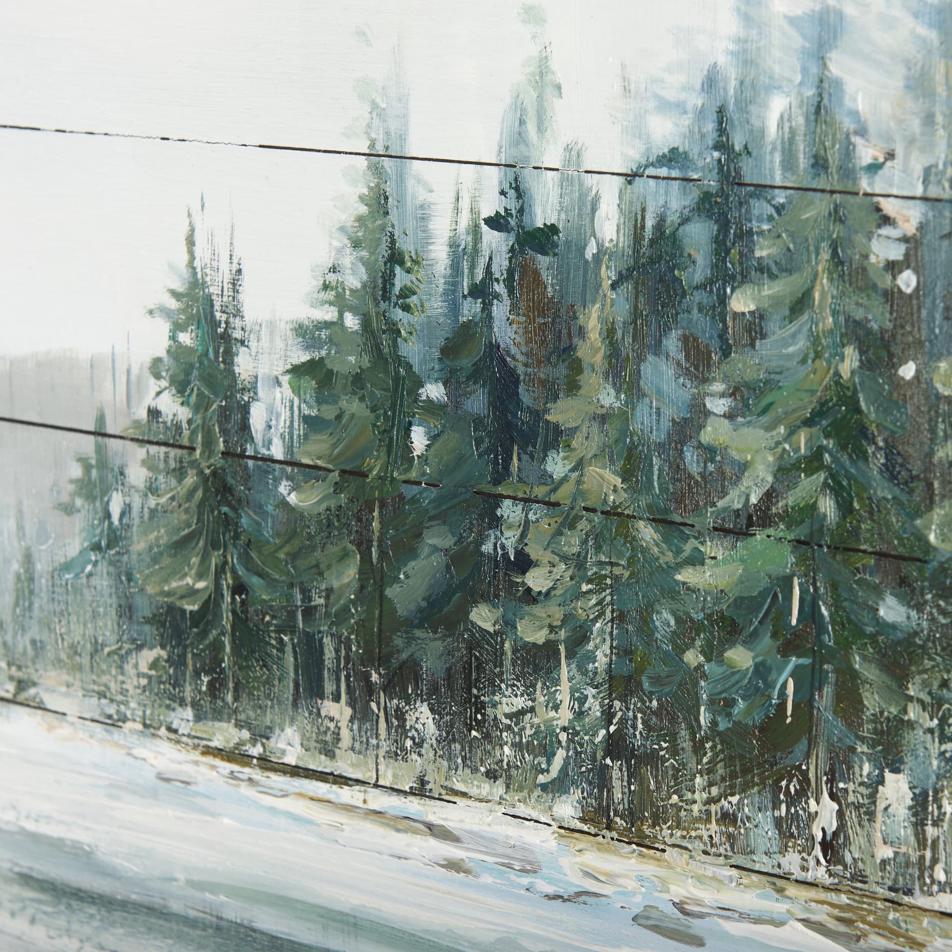 Mere Pond Lake 60x40 Hand Painted on Wood Oil Painting — product photograph