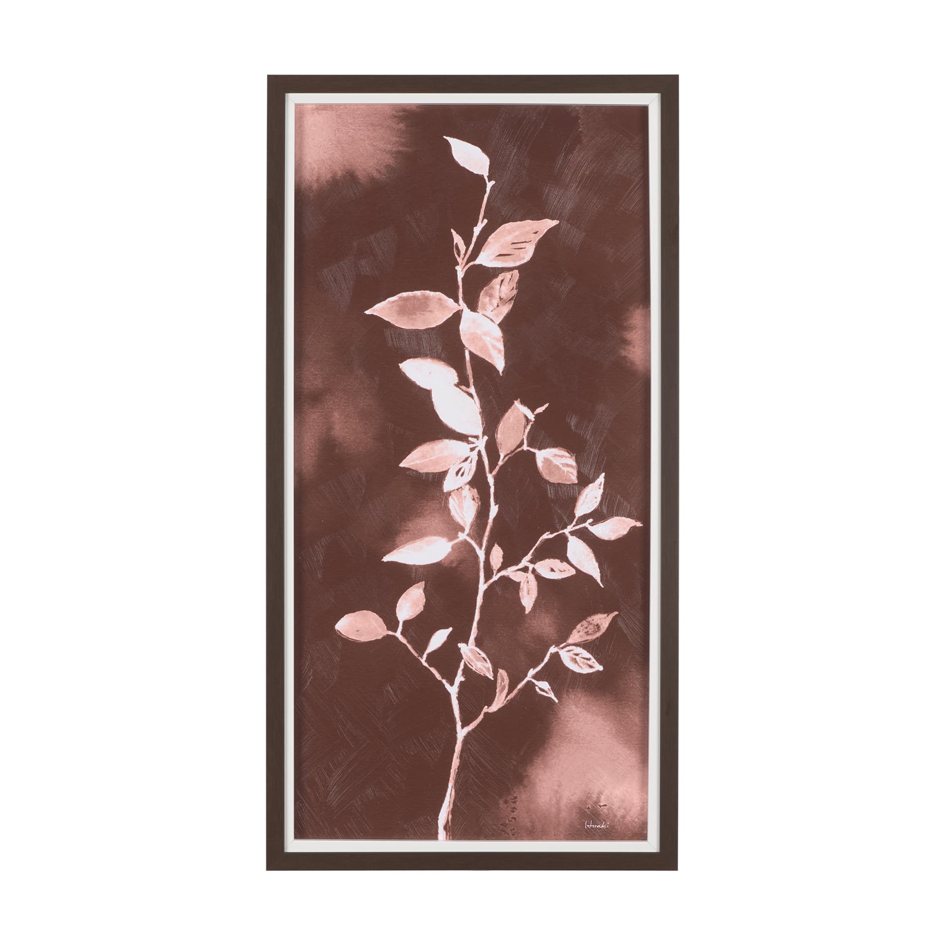 Sienna Silhouette III by Mercana Studio a Hand Embellished Textured Framed Art Print — product photograph