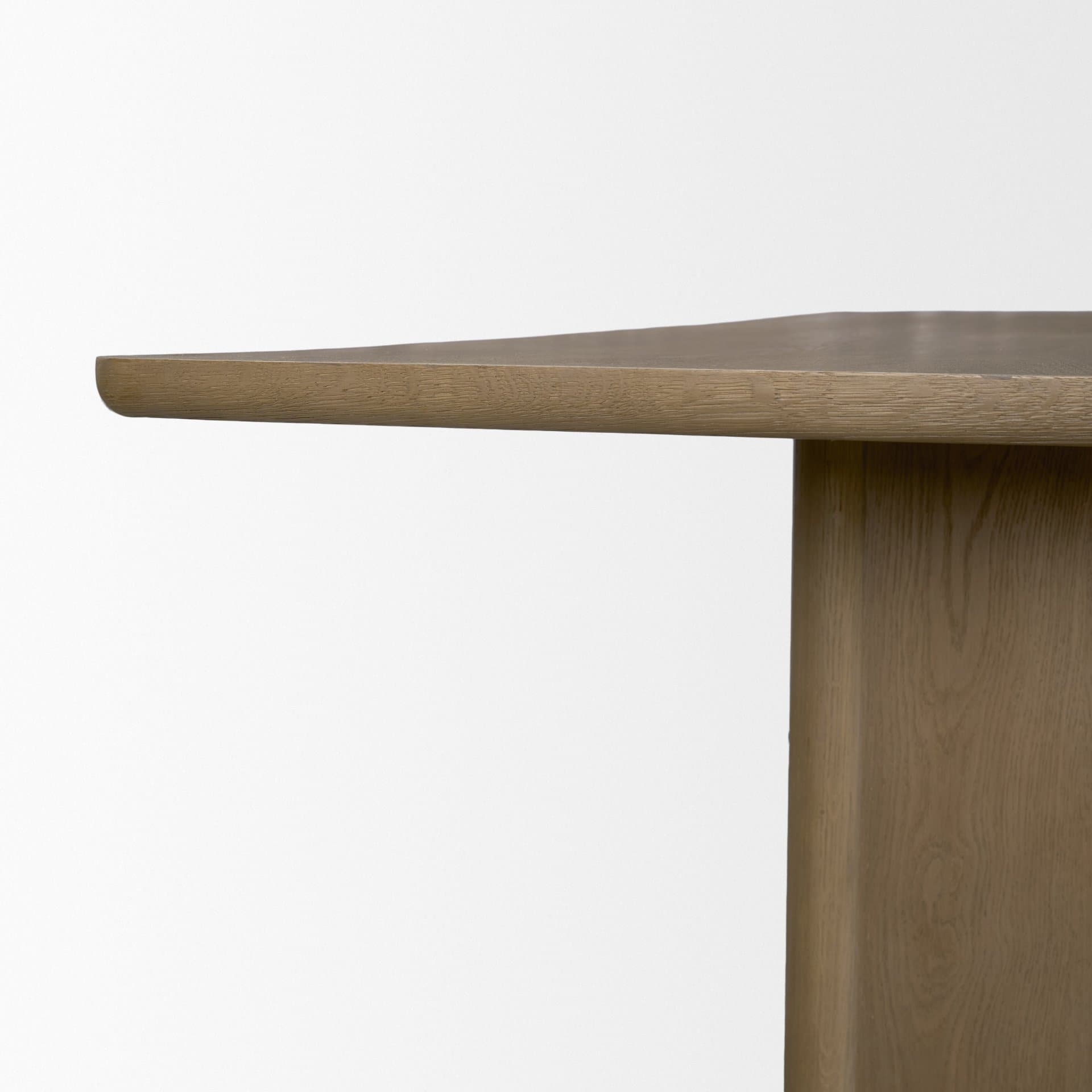 Alden 84"L x 40"W Rectangular Pedestal Dining Table | Modern | Brown Wood | Seats 8 — product photograph
