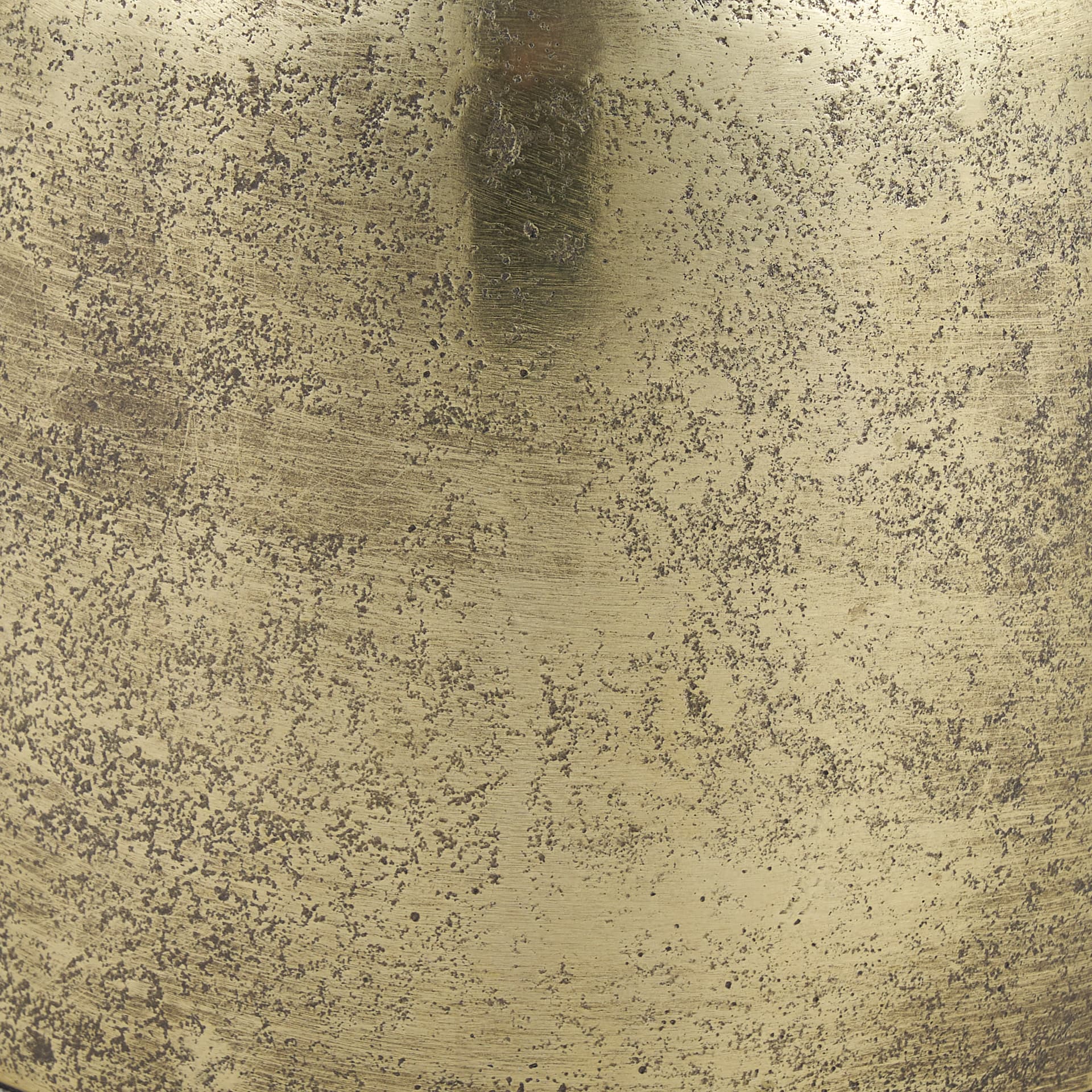 Quonset Short Brass Finished Aluminum Metal Ornament — product photograph