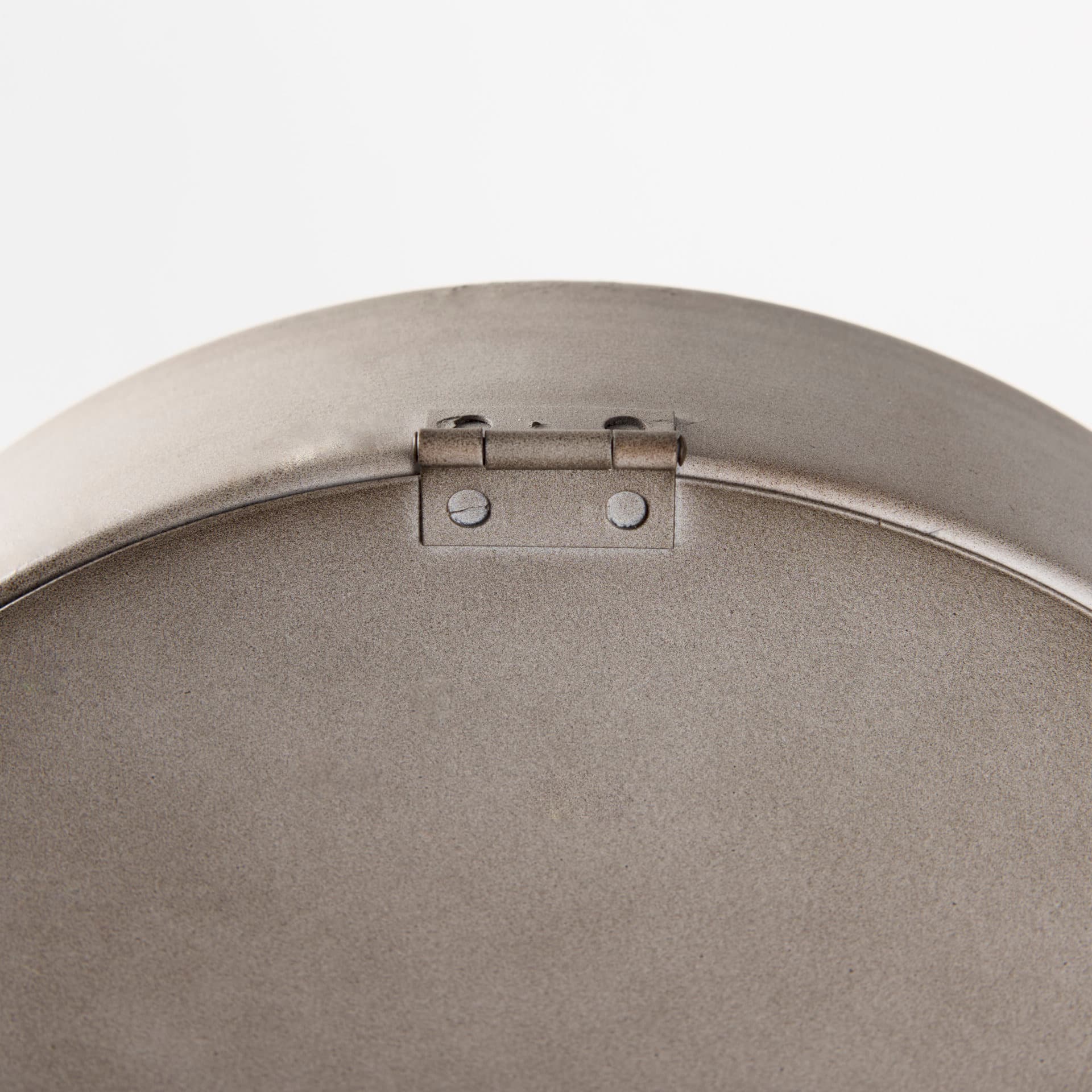 Aurus Matte Gray Metal Table Clock — product photograph