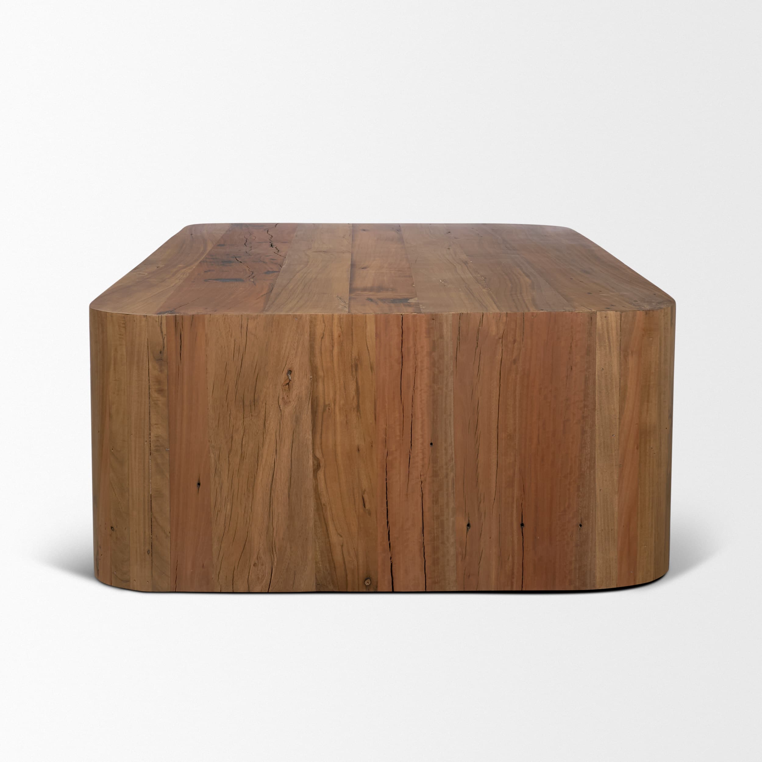 Dunmore Solid Wood Rectangular Open Shelf Coffee Table — product photograph