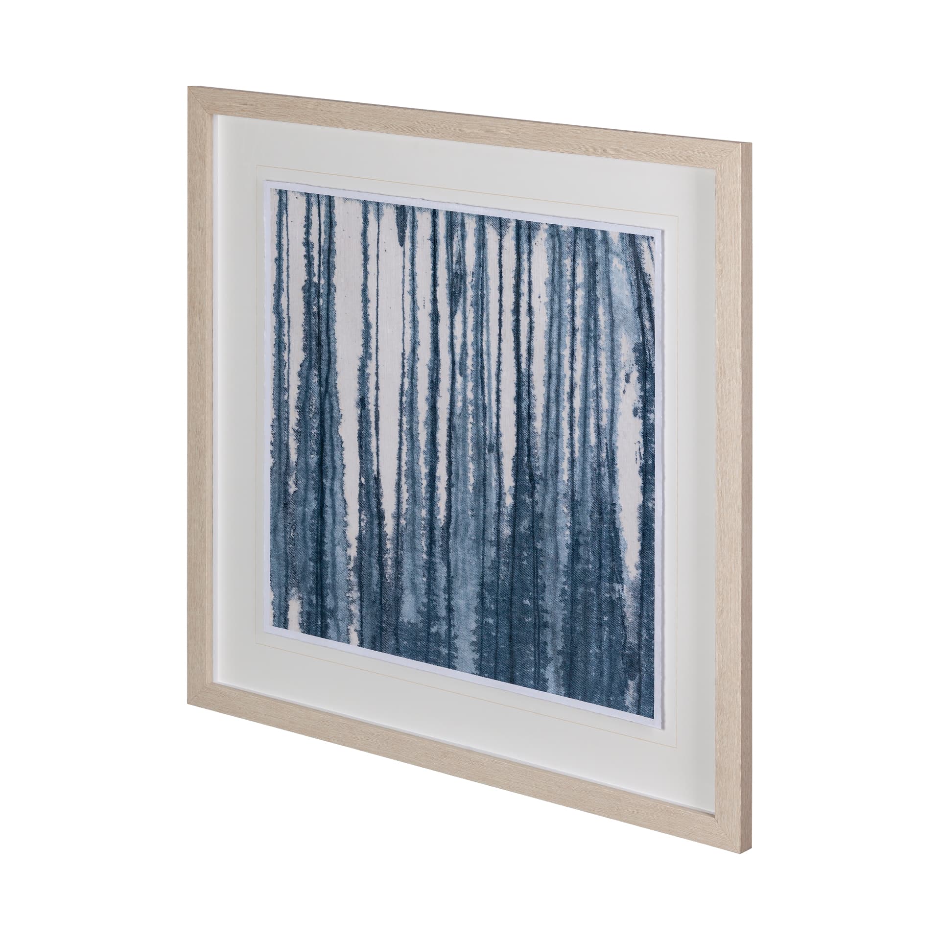 Indigo Muse I by Renee Stramel a Hand Embellished Framed Art Print Matted under Glass — product photograph