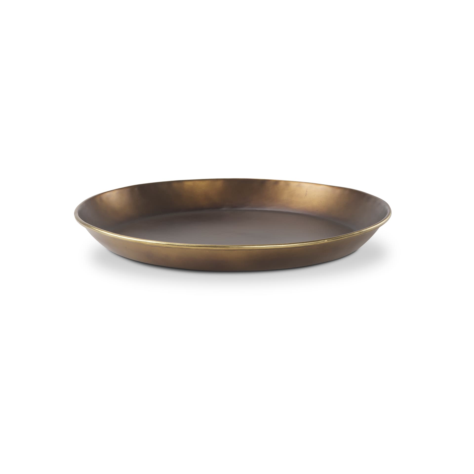 Eagan 20.0L x 20.0W x 1.8H Brass Aluminium Tray Medium — product photograph