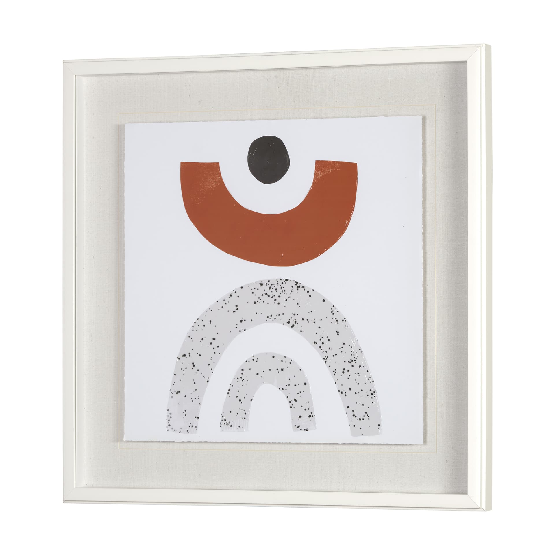 Tota II by Victoria Borges a Hand Embellished Textured Framed Art Print Matted under Glass — product photograph