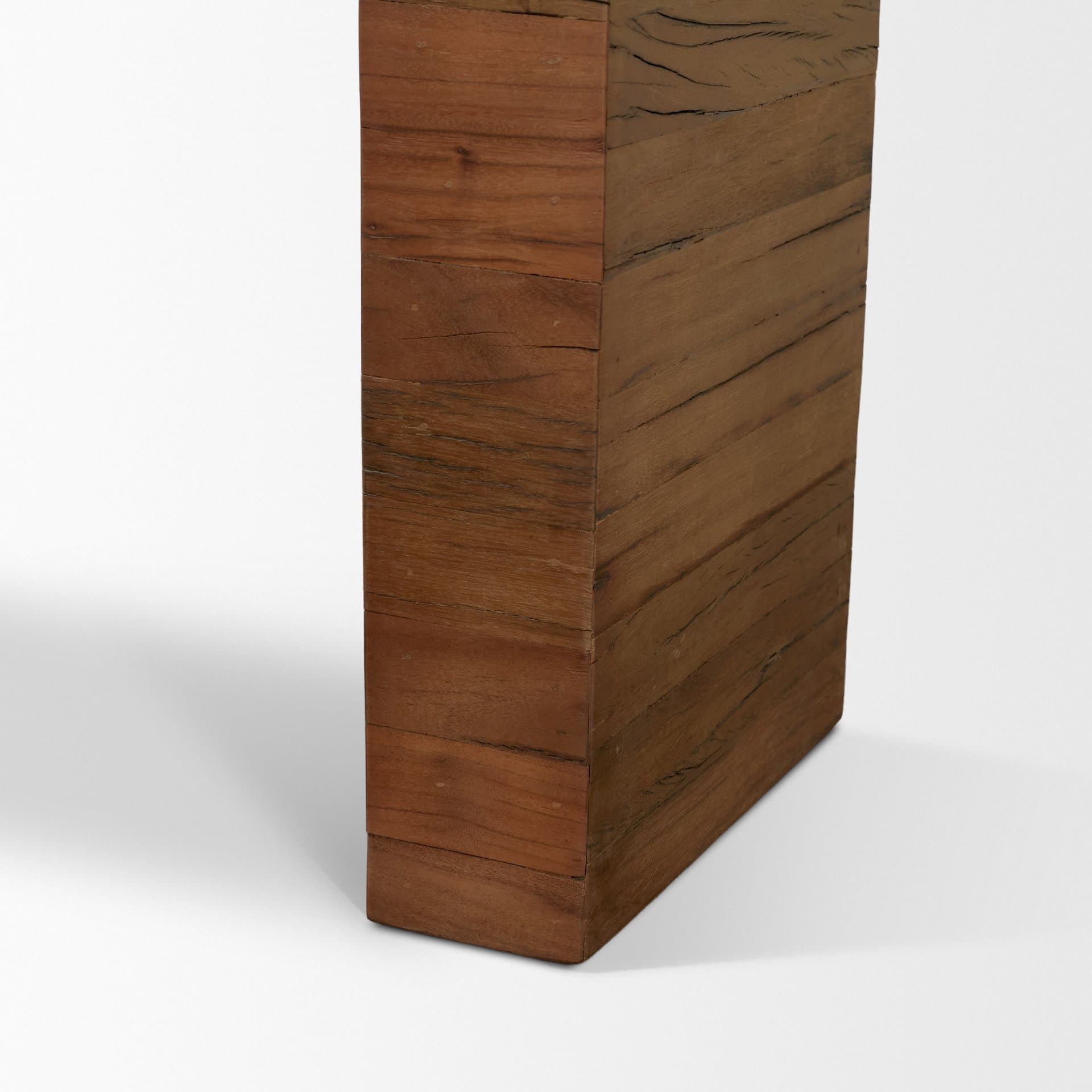 Denton Medium Brown Relcaimed Wood Console Table — product photograph