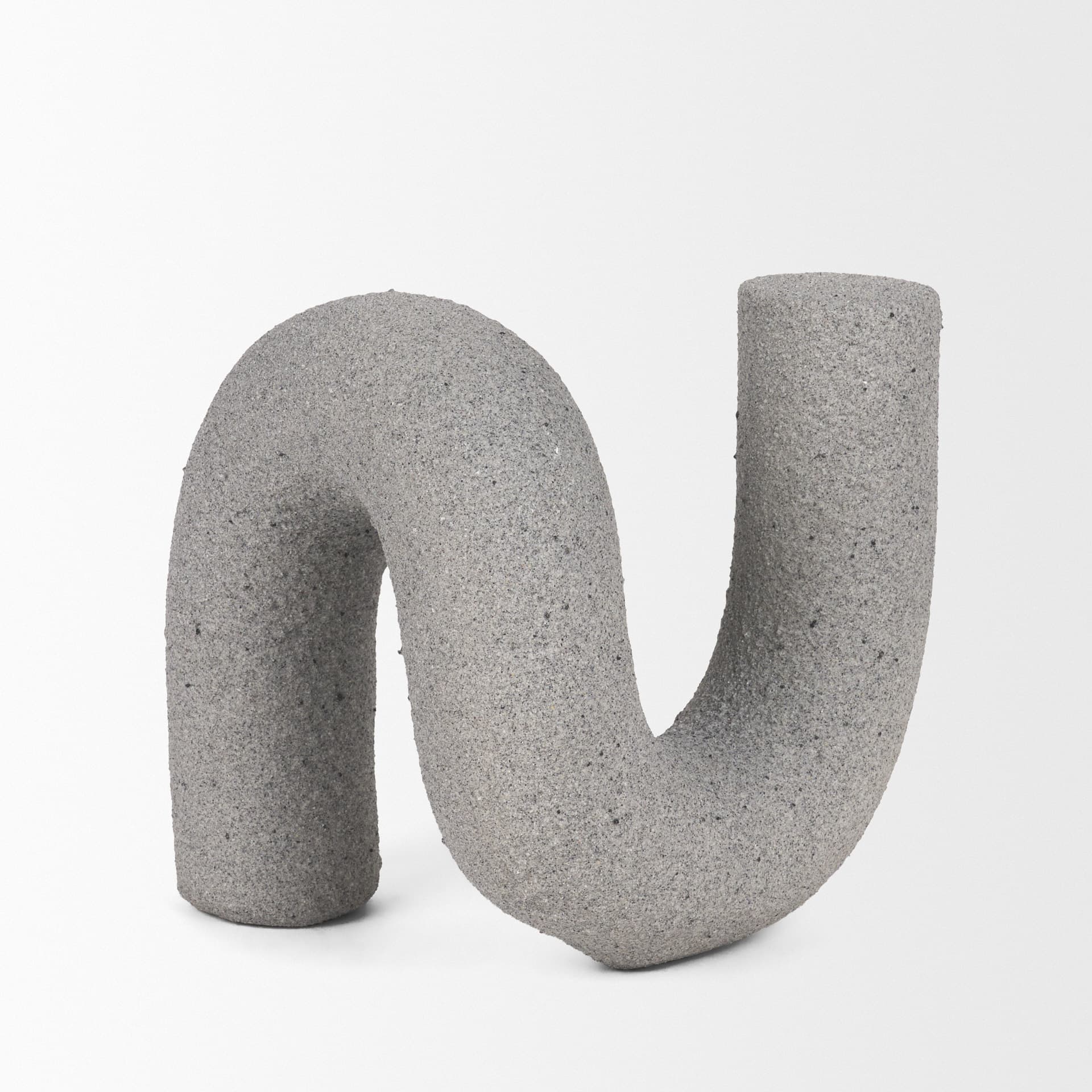 Kailas Resin Textured Concrete Gray Decorative Object — product photograph