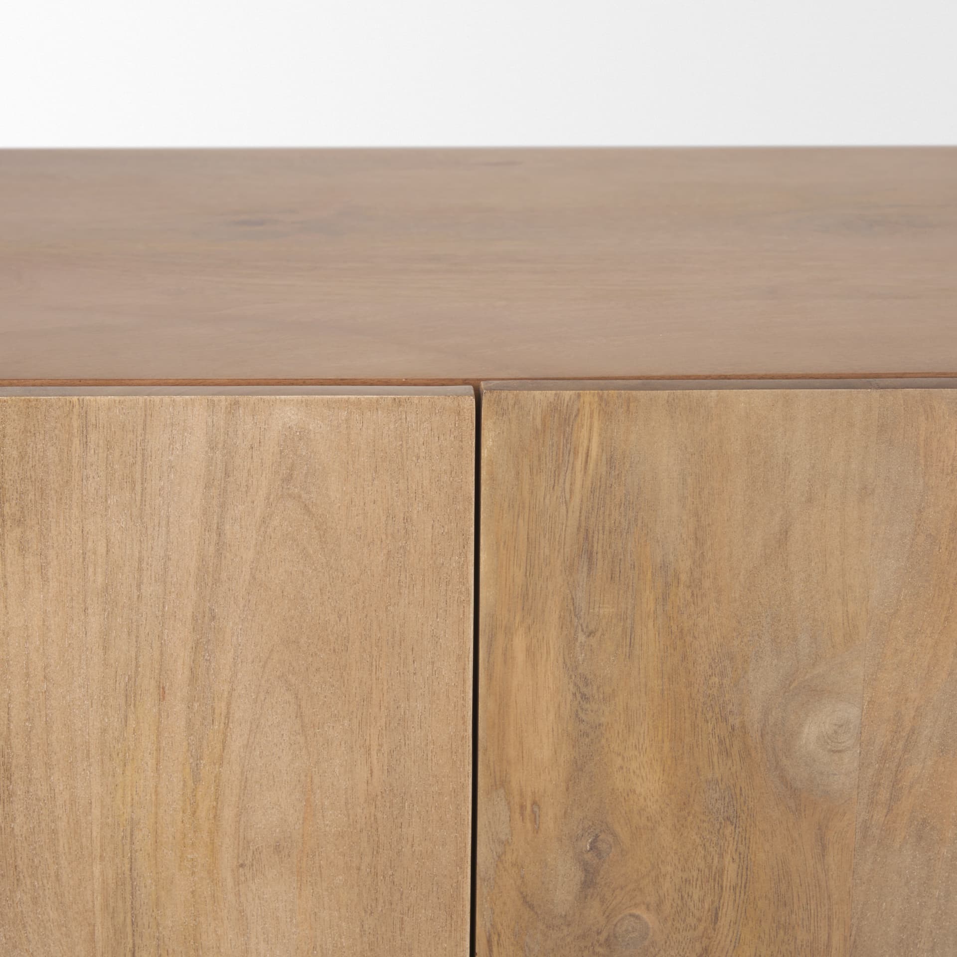 Beth Light Brown Wood w/ 3 Doors Sideboard — product photograph