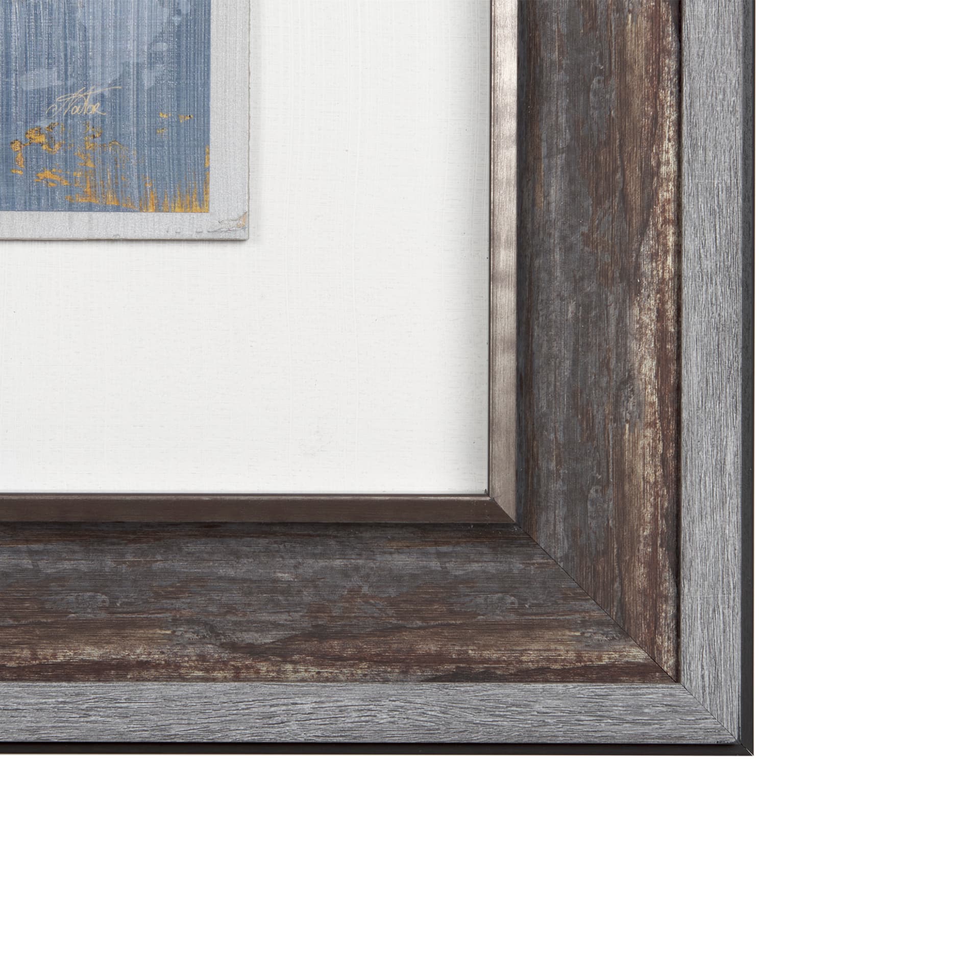 Silver and gold Inspiration II by Mercana Studio a Hand Embellished Textured Framed Art Print — product photograph