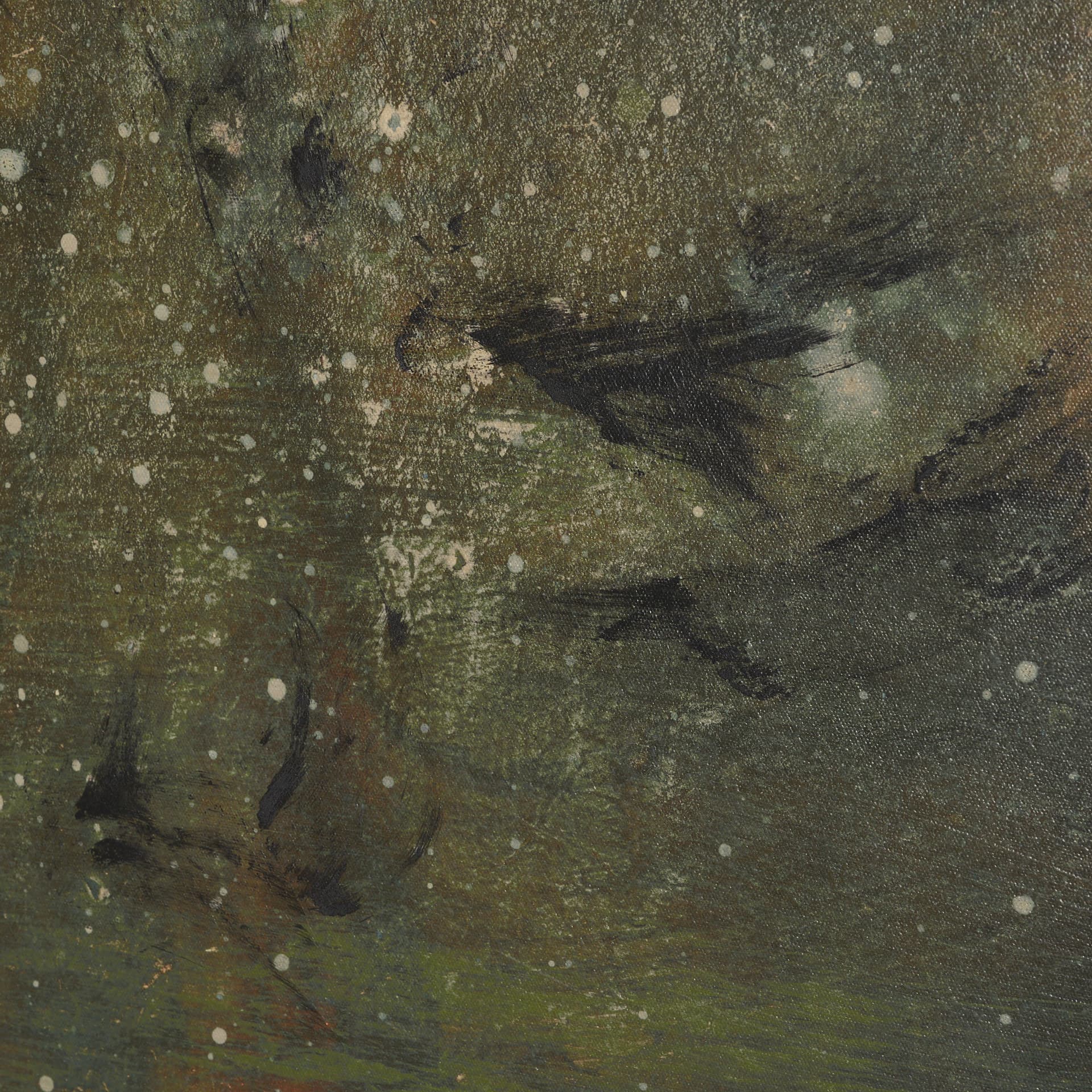 Subtle Stirring by Mercana Studio Hand-Embellished Textured Canvas — product photograph