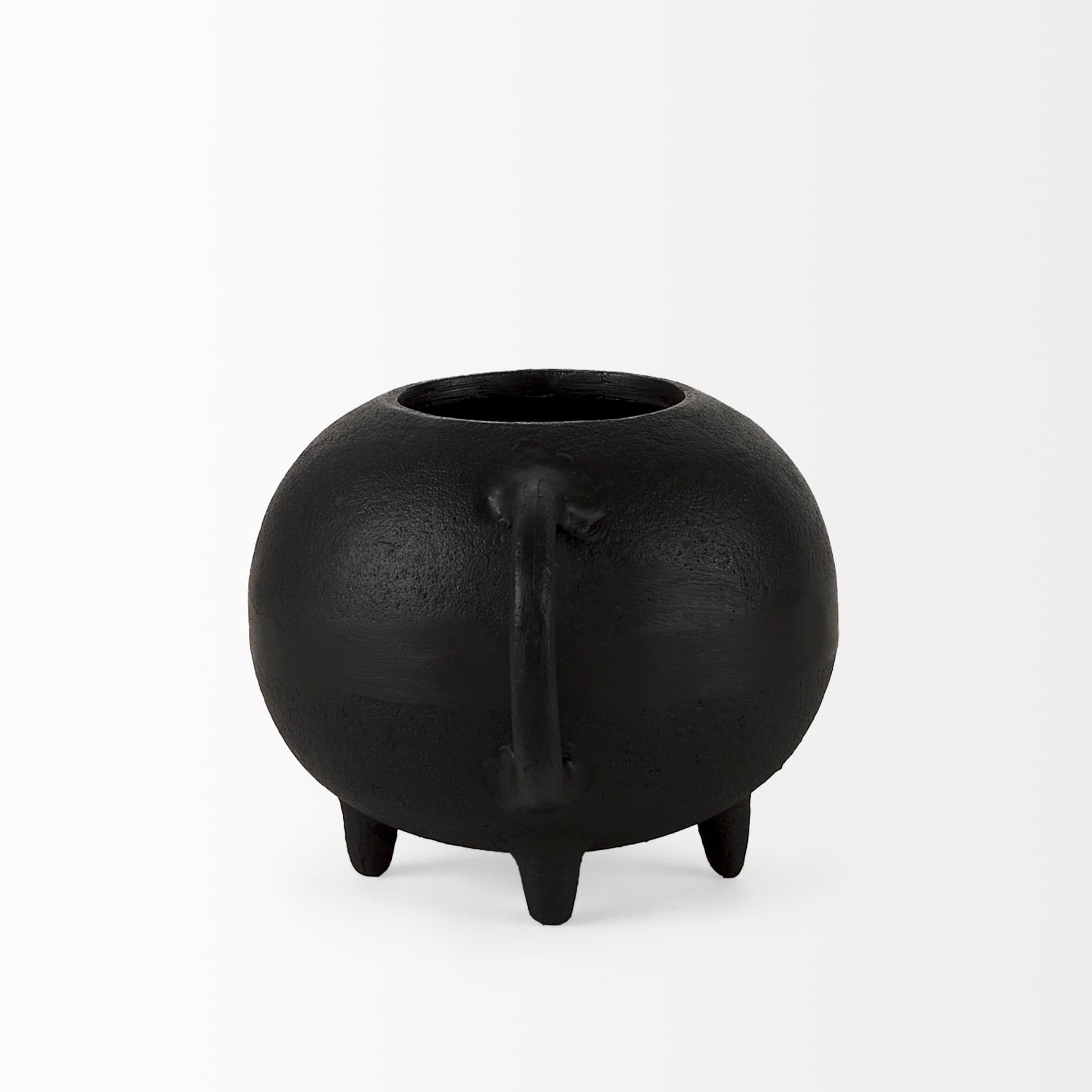 Cyrus Black Spherical Vase Decorative Object — product photograph