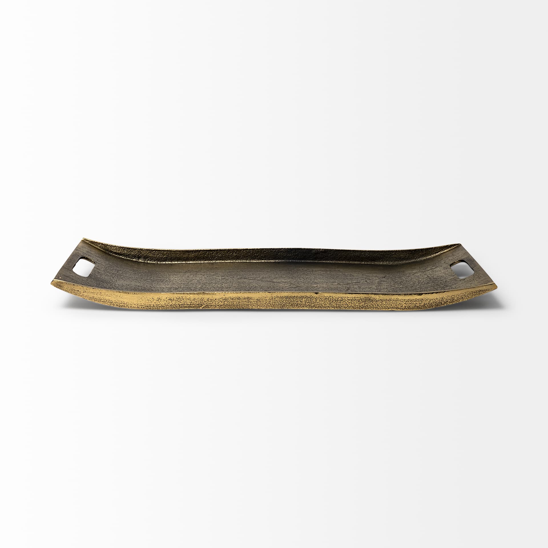 Drey 24L x 10W Gold Rectangular Tray — product photograph