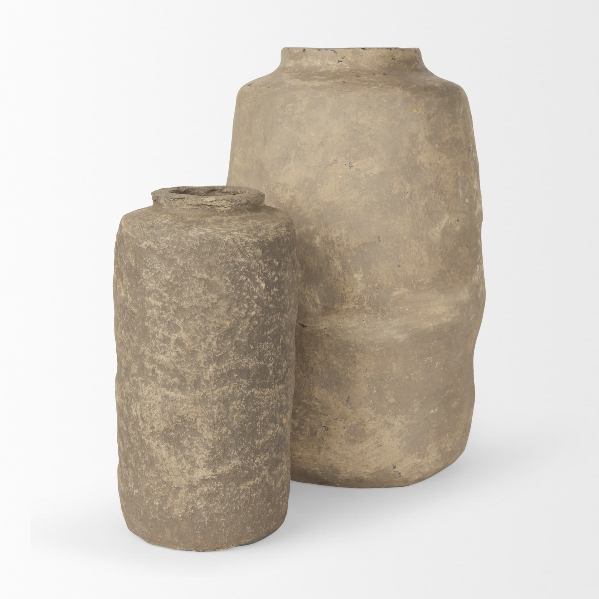 Bala Small Gray Paper Mache Vase — product photograph