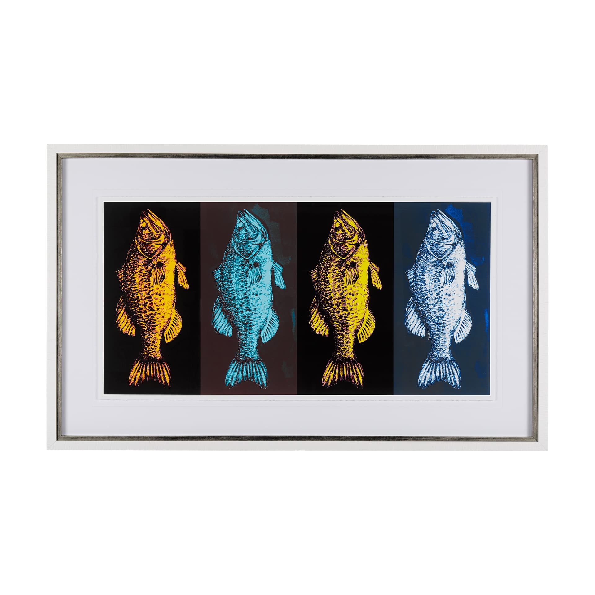 Largemouth Bass Print 4 in 1 by Simeng a Framed Art Print Matted under Glass — product photograph
