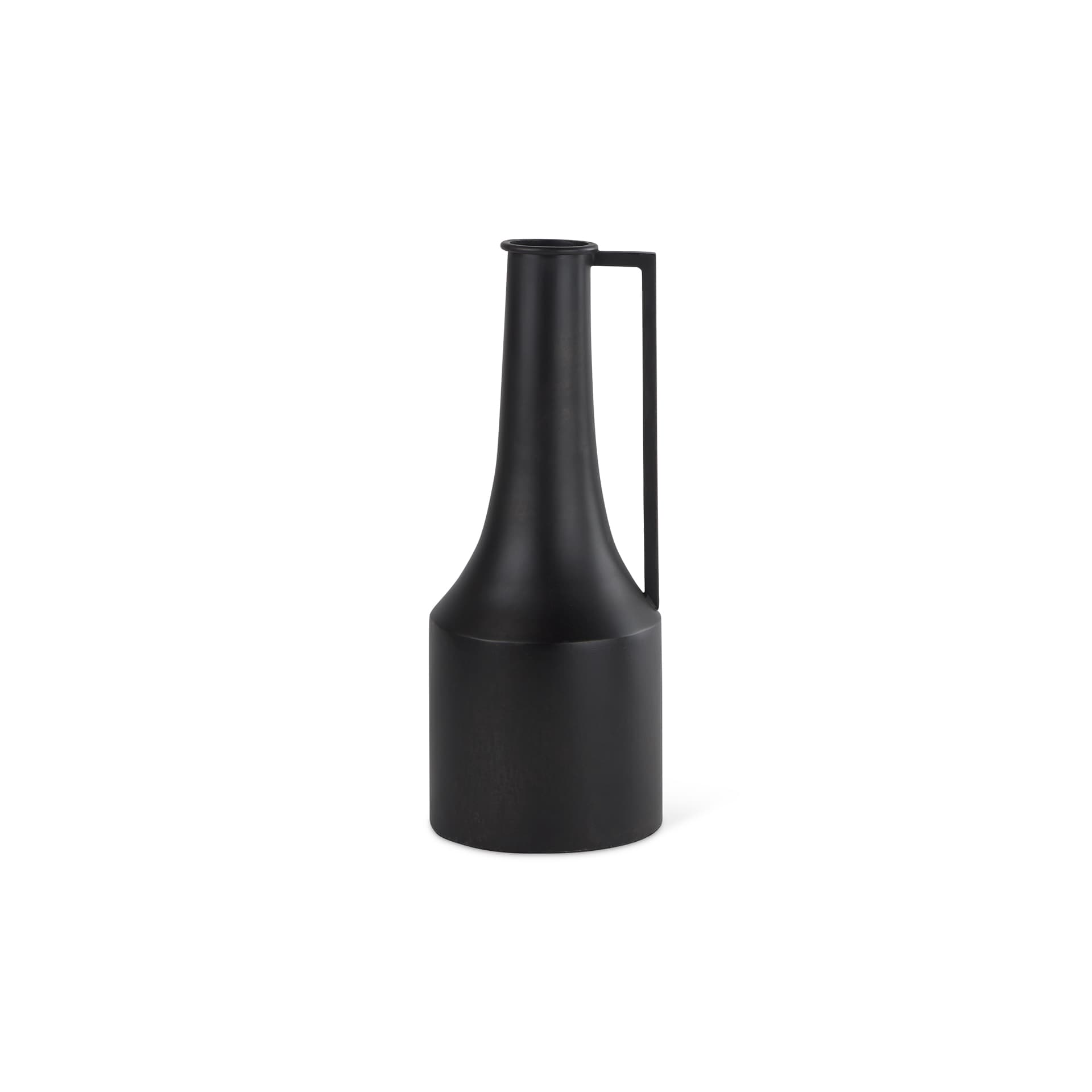 Aubrey Small 14.0H Black Iron Flower Vase — product photograph
