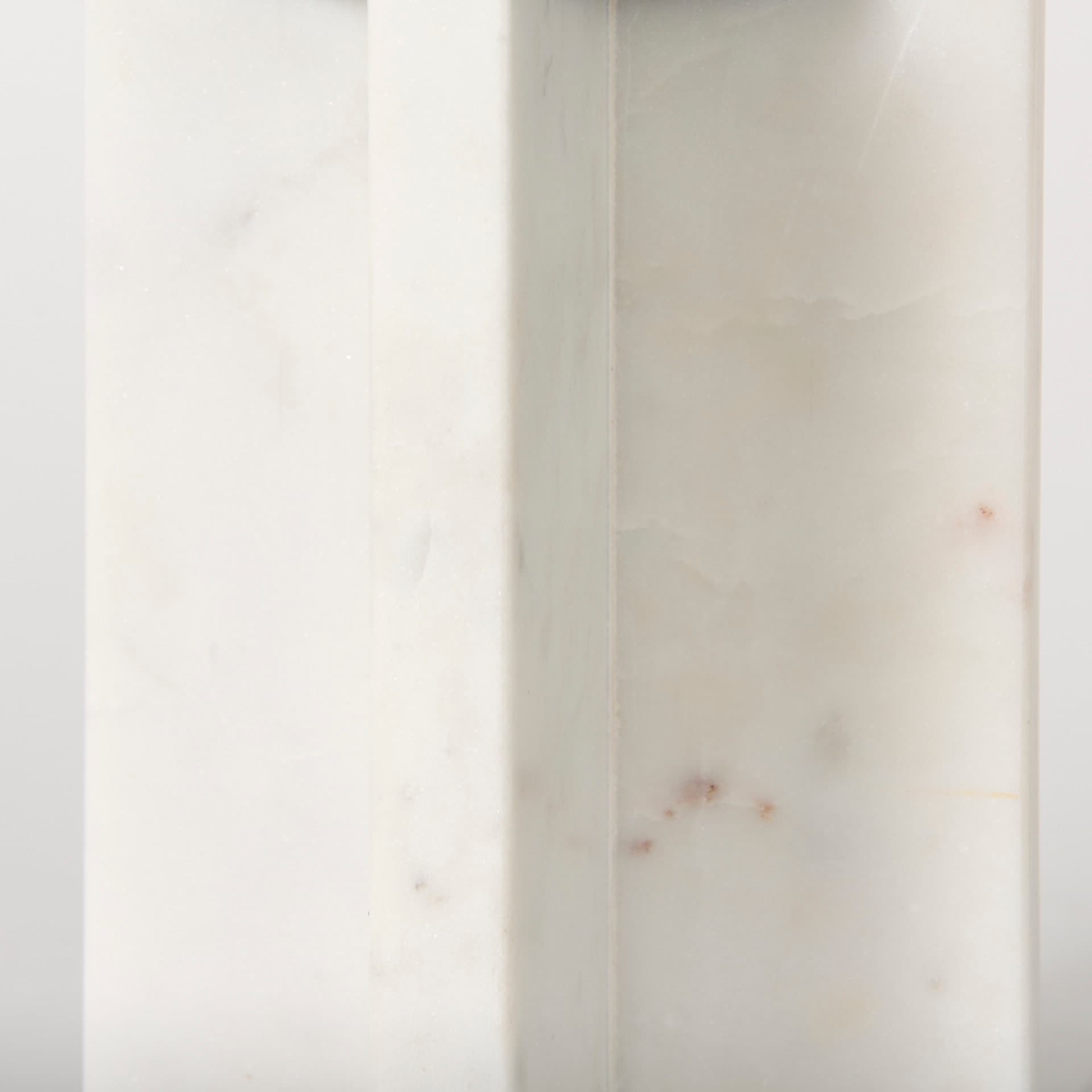 Sophia 5.5"L x 3.5"W x 8.0"H. Marble Candle Holder Medium — product photograph