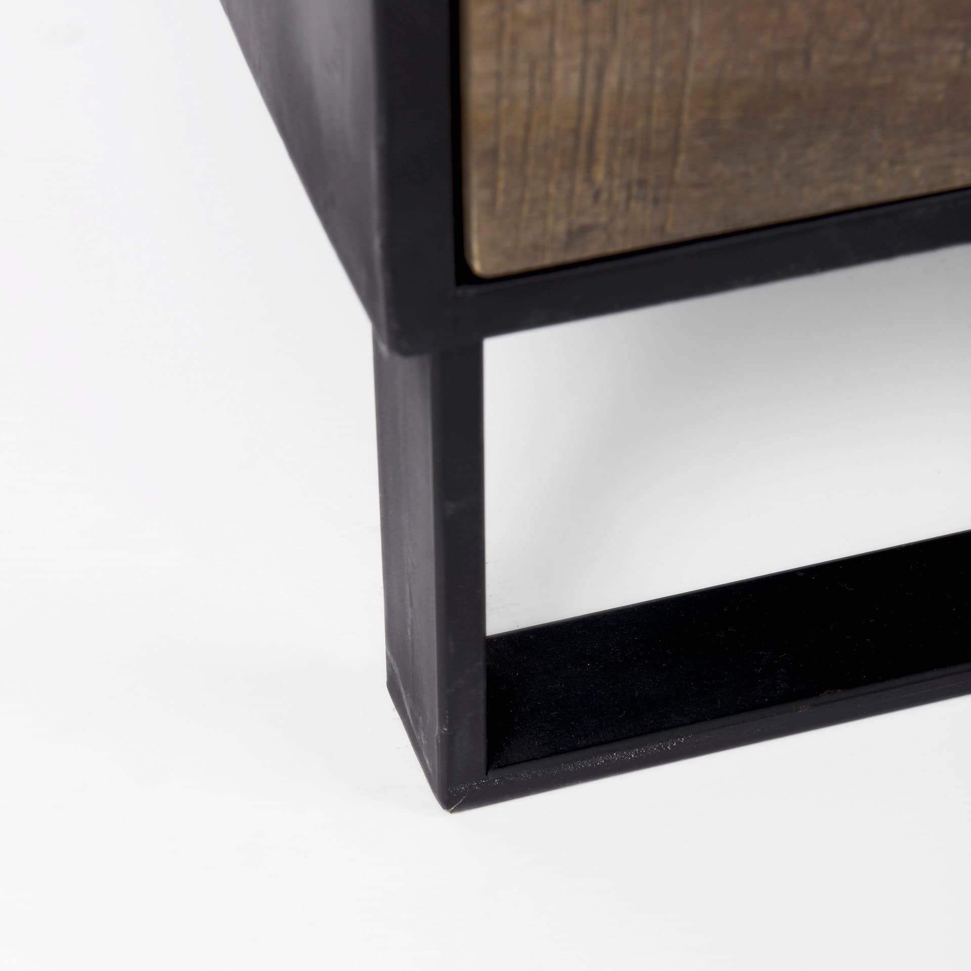 Alvin 34.5L x 21.5W x 30.0H Wood W/Metal Framing Accent Cabinet — product photograph
