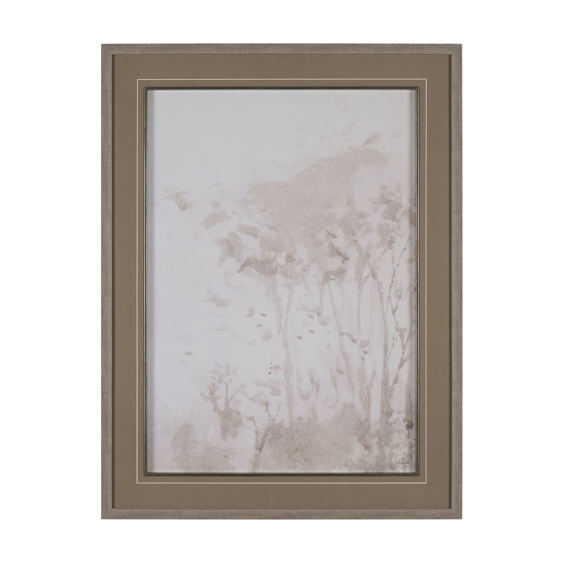 Quiet Canopy III by Mercana Studio Hand-Embellished Framed Artwork Matted under Glass — product photograph