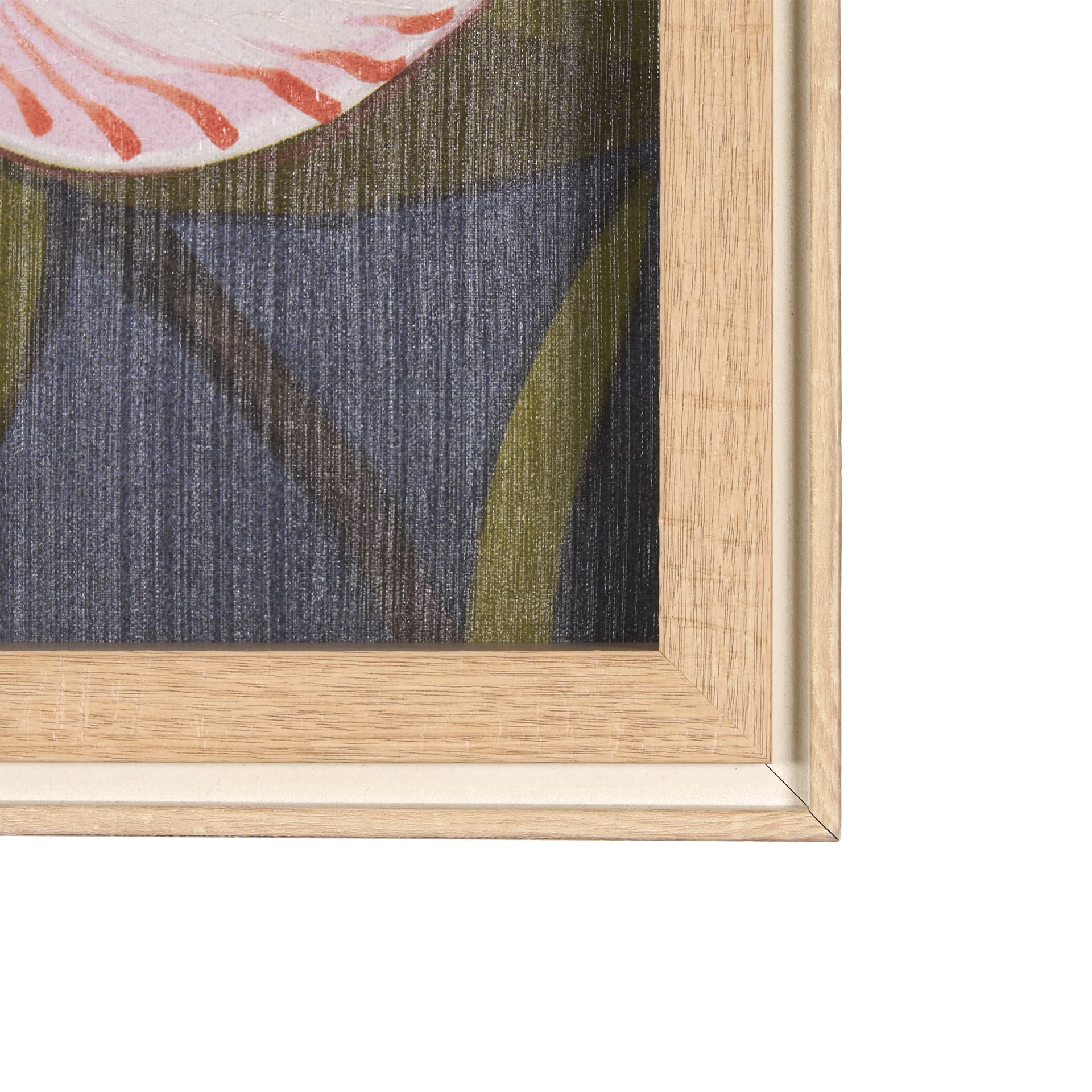 Flower Portrait III (FRANGIPANI) by Mercana Studio a Hand Embellished Textured Framed Art Print — product photograph