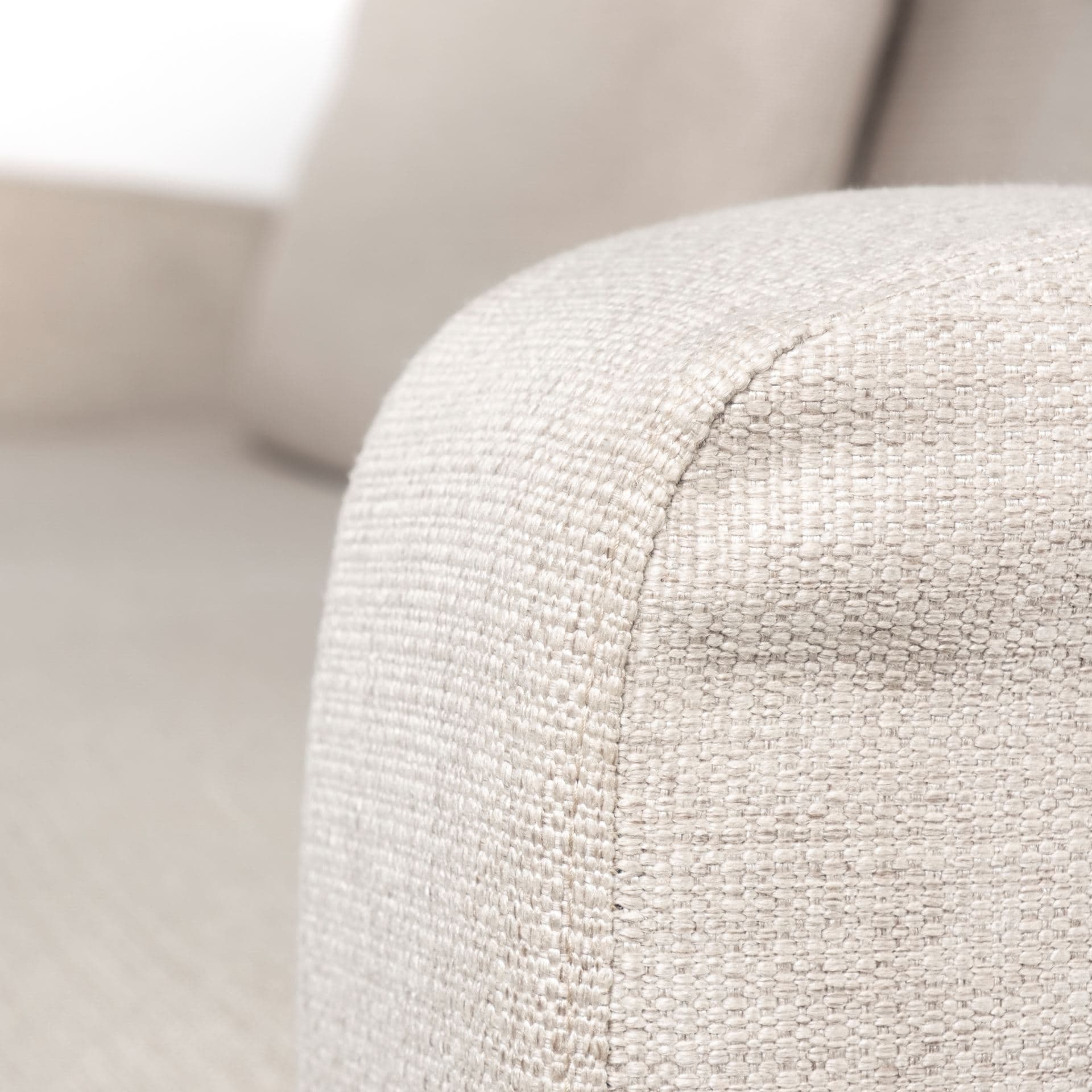 Denly II 92.5W Beige Slipcover Three Seater Sofa — product photograph