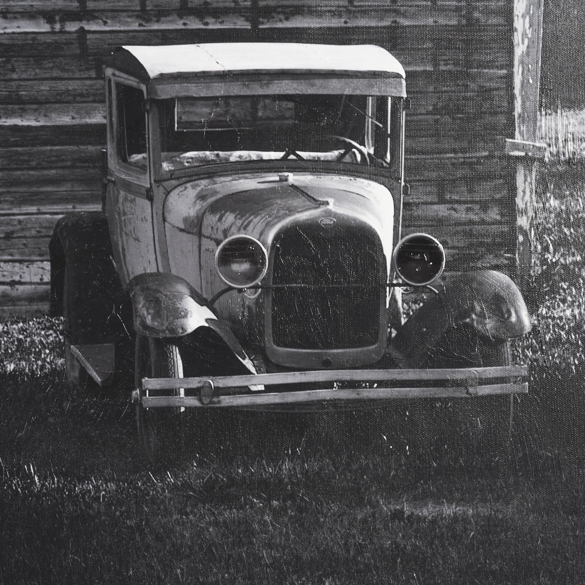 In God We Trust Barn by David Reams a Hand Embellished Textured Framed Canvas Photo Print — product photograph