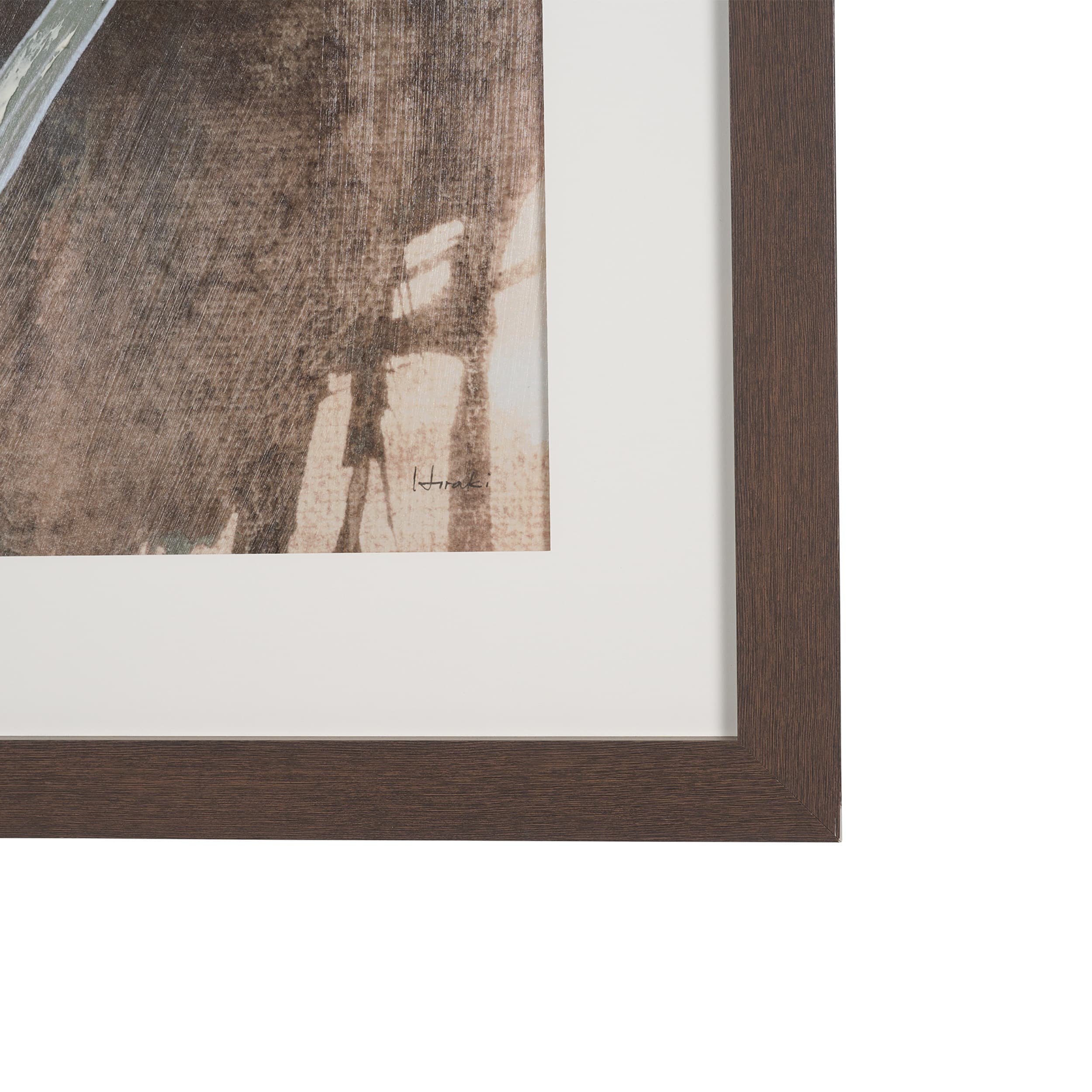 Ghost Grasses I by Mercana Studio Hand-Embellished Textured Framed Artwork Matted under Glass — product photograph