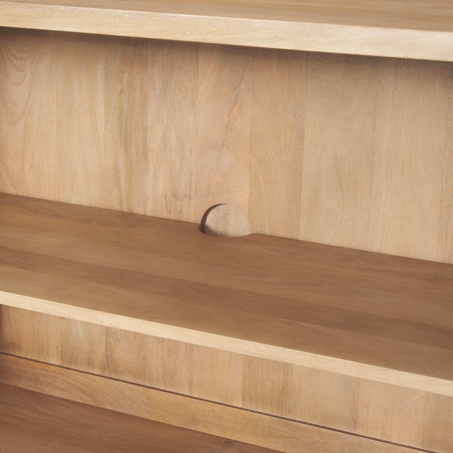 Heera Light Brown Diamond w/ Shelf Motif Sideboard — product photograph
