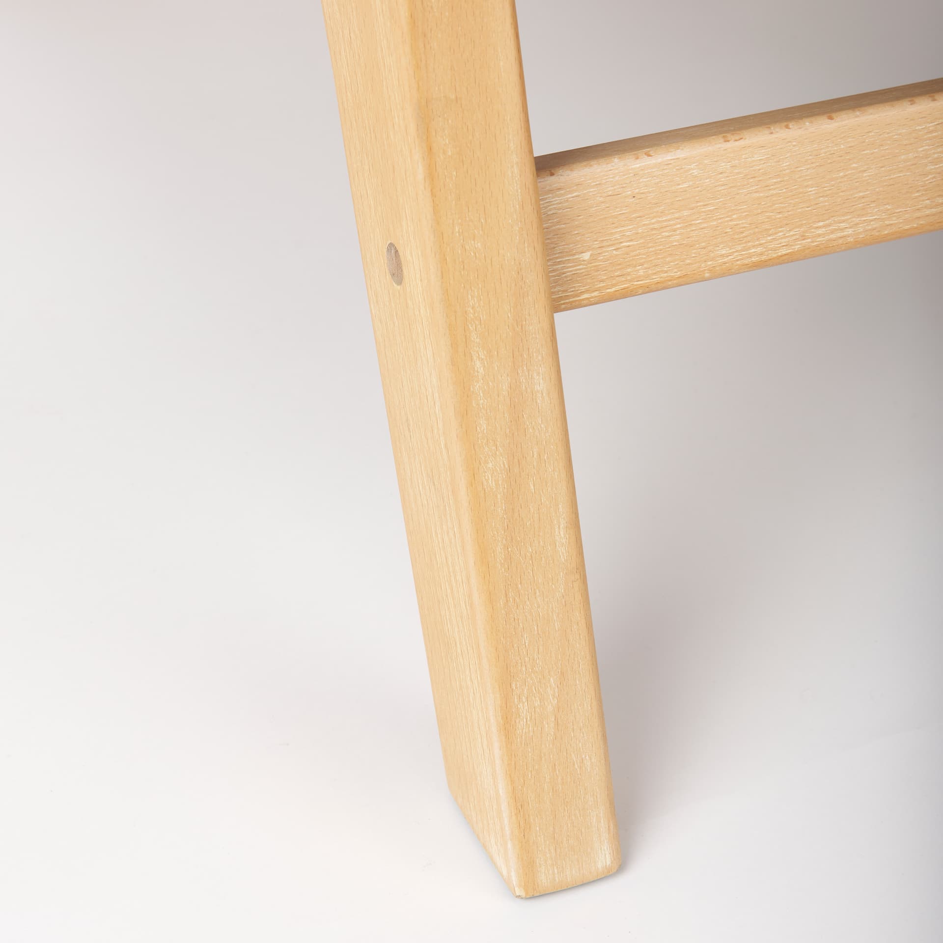 Elodie 24.4L x 33.9W x 30.7H Brown Leather W/Natural Beech Wood Frame Accent Chair — product photograph