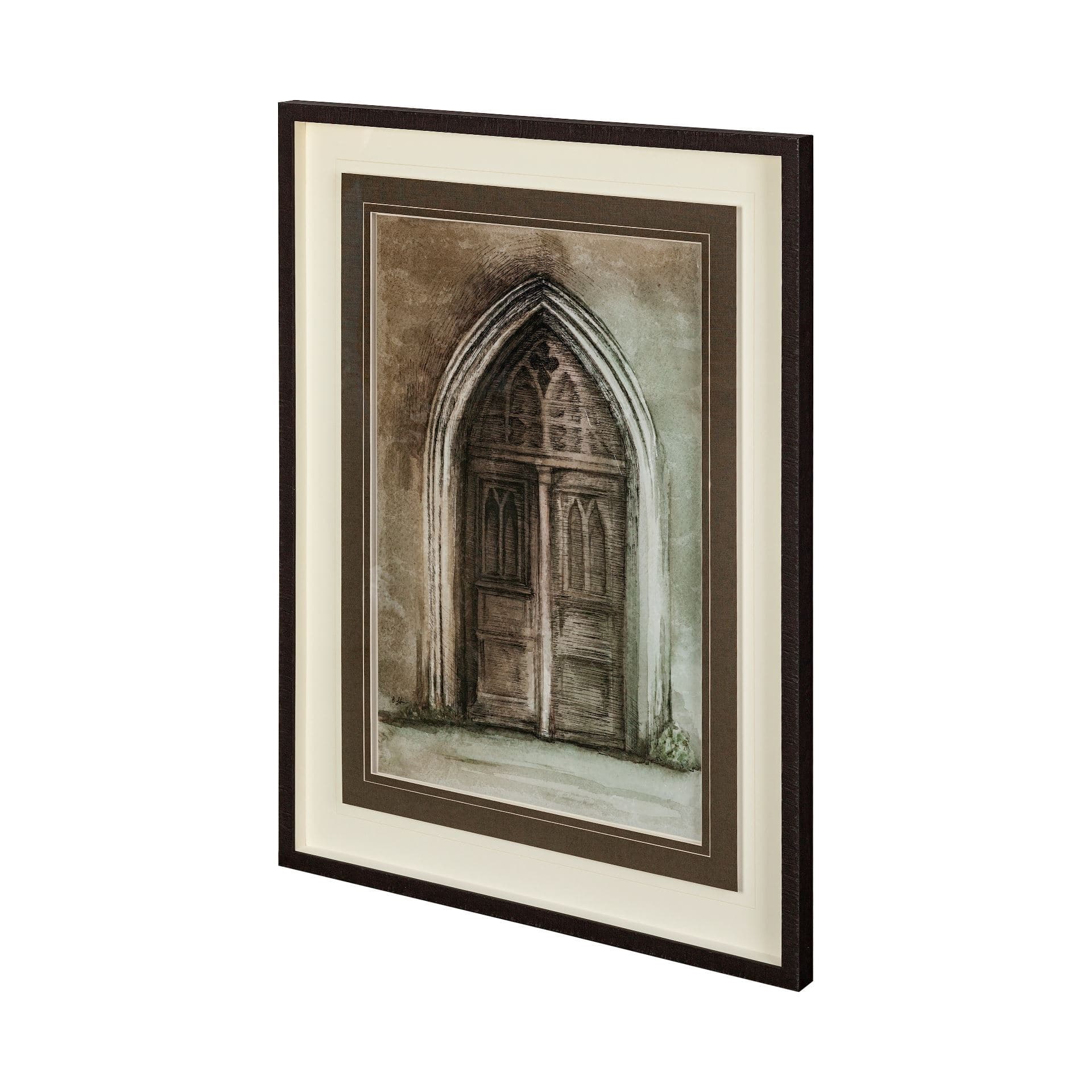 Door II by Mercana Studio a Hand Embellished Textured Framed Art Print Matted under Glass — product photograph