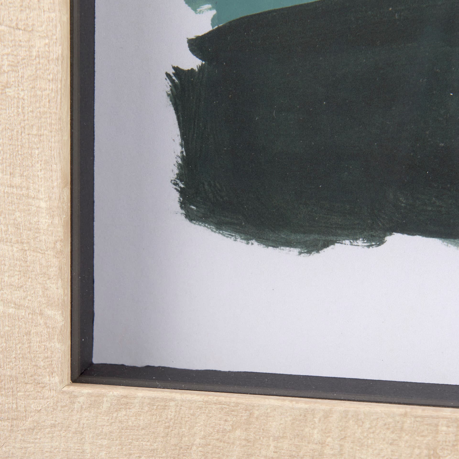 Green Desert I by Mercana Studio a Hand Embelished Textured Framed Art Print Matted under Glass — product photograph