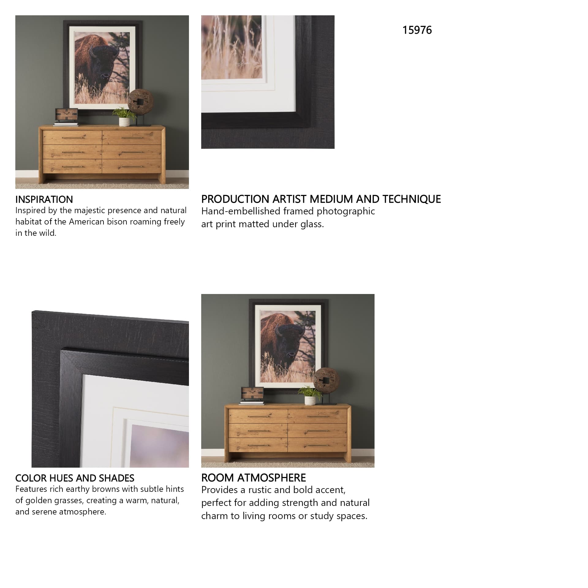 Stop Horsing Around by Gary Blatter Hand Embelished Framed Art Print Matted under Glass — in a styled room