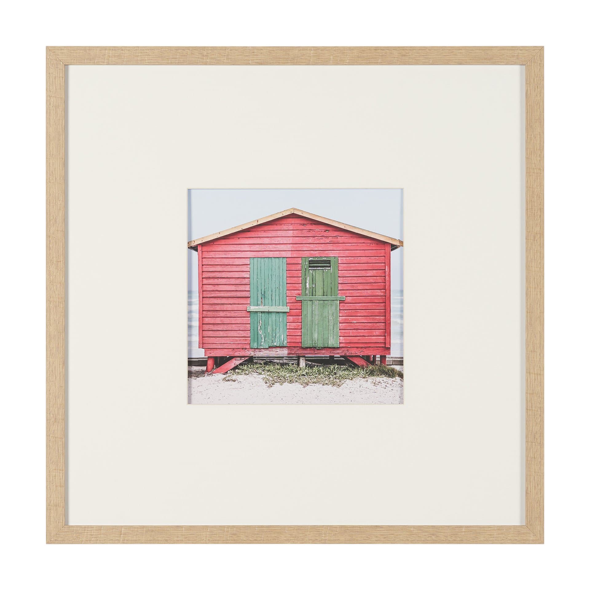 Beachfront Cabin by Shot By Clint Framed Photo Print Matted under Glass — product photograph