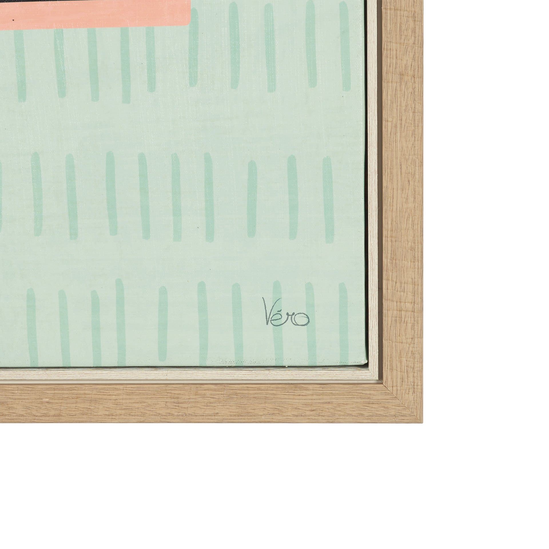Strike II by Veronique Charron Hand Embelished Textured Framed Canvas Artwork — product photograph