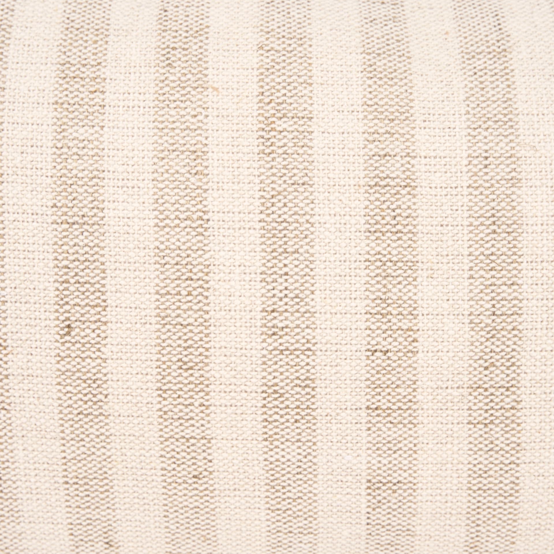 Jace 14x26 Cream w/ Beige Stripe Lumbar Decorative Pillow Cover — product photograph