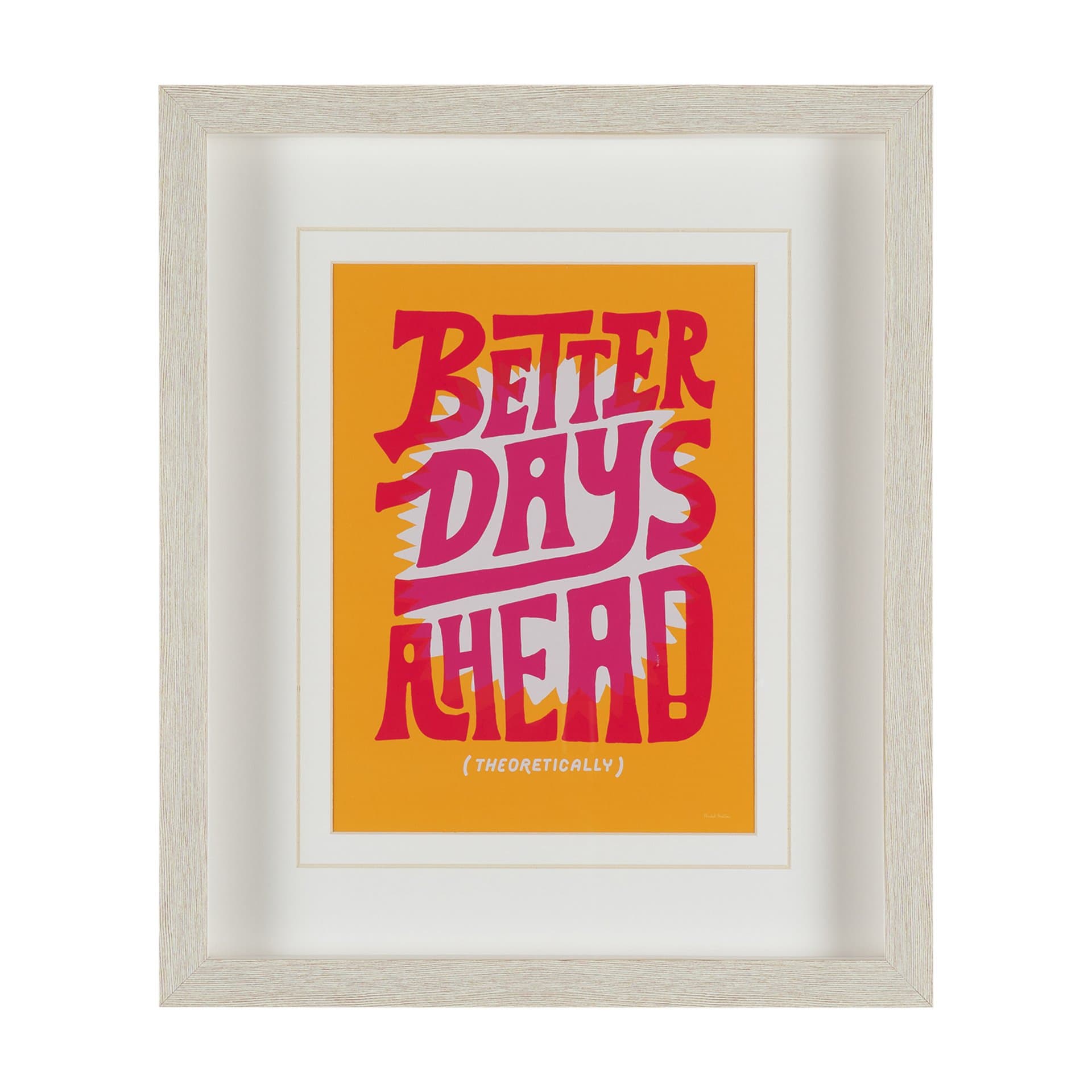 Motivation Mantra III by Michael Mullan Framed Artwork Matted under Glass — product photograph