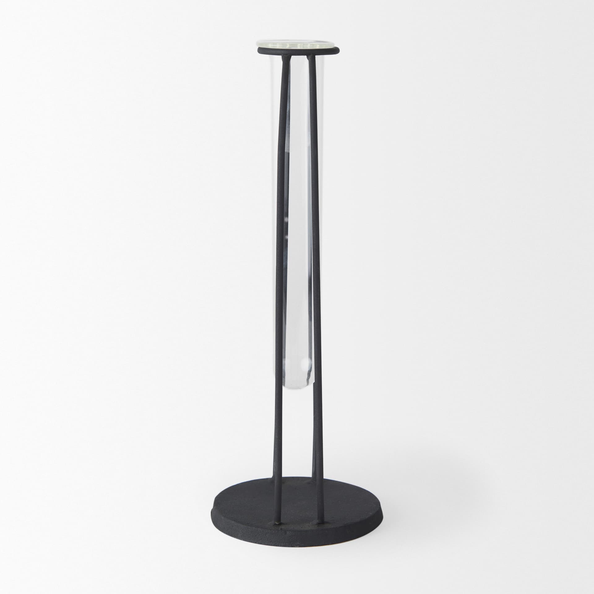 Aria 4.5L x 3.9W x 11.0H Metal and Glass Holder Object — product photograph
