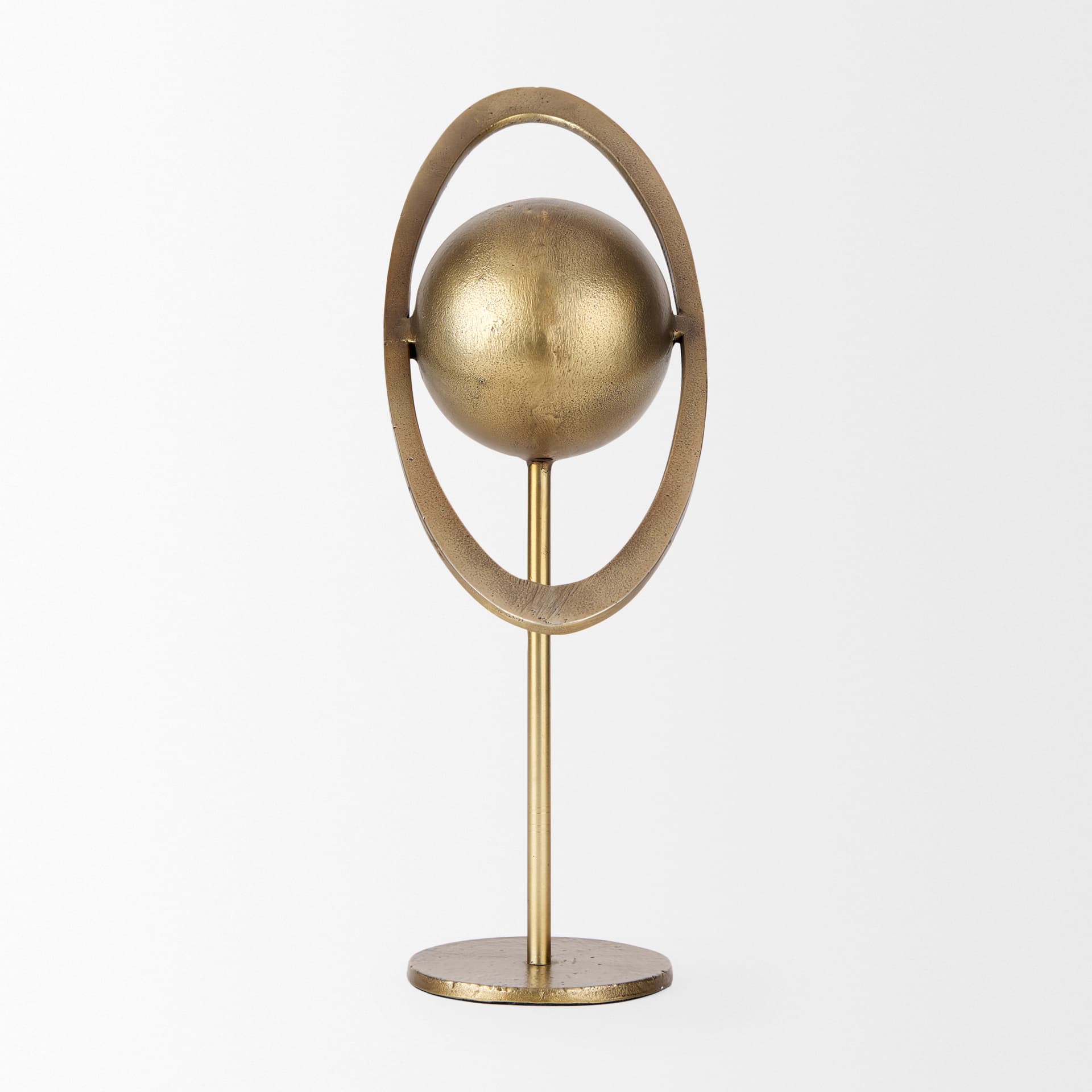 Atlas 15.0L x 7.0W x 16.0H Gold Metal Solar System Ornament — product photograph