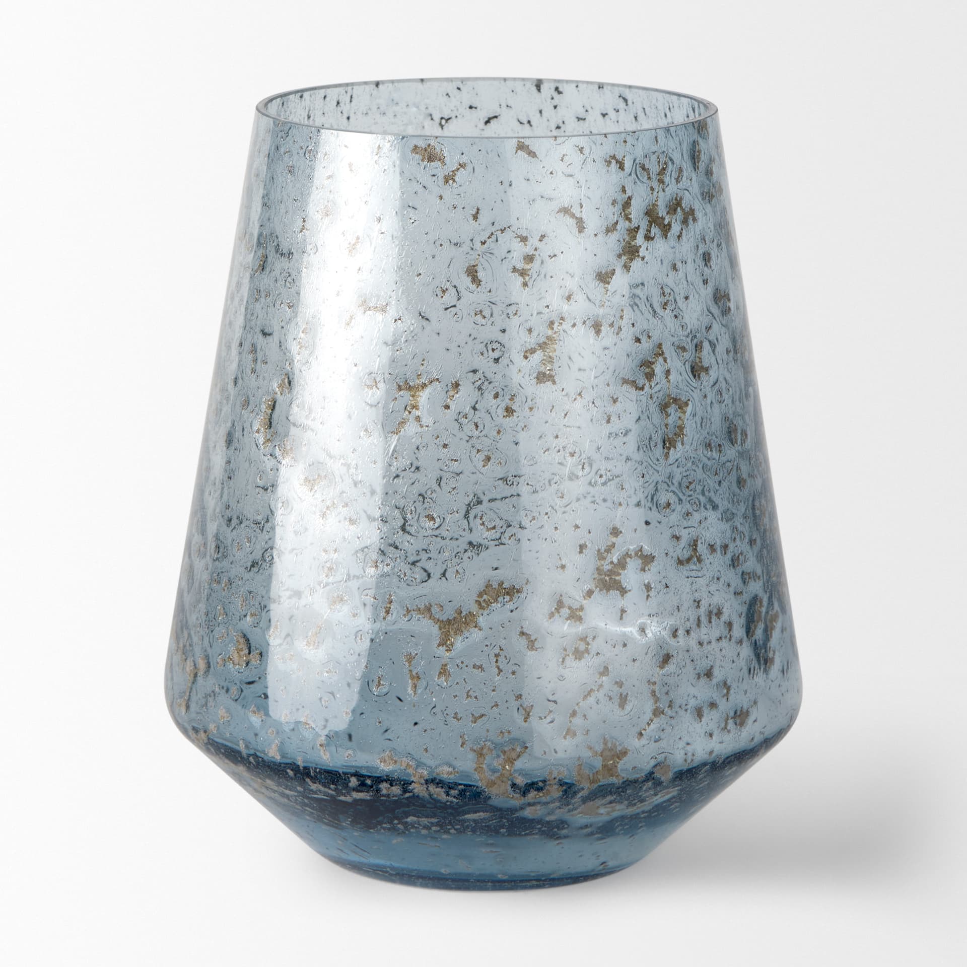 Robyn Tall Blue Glass Vase — product photograph