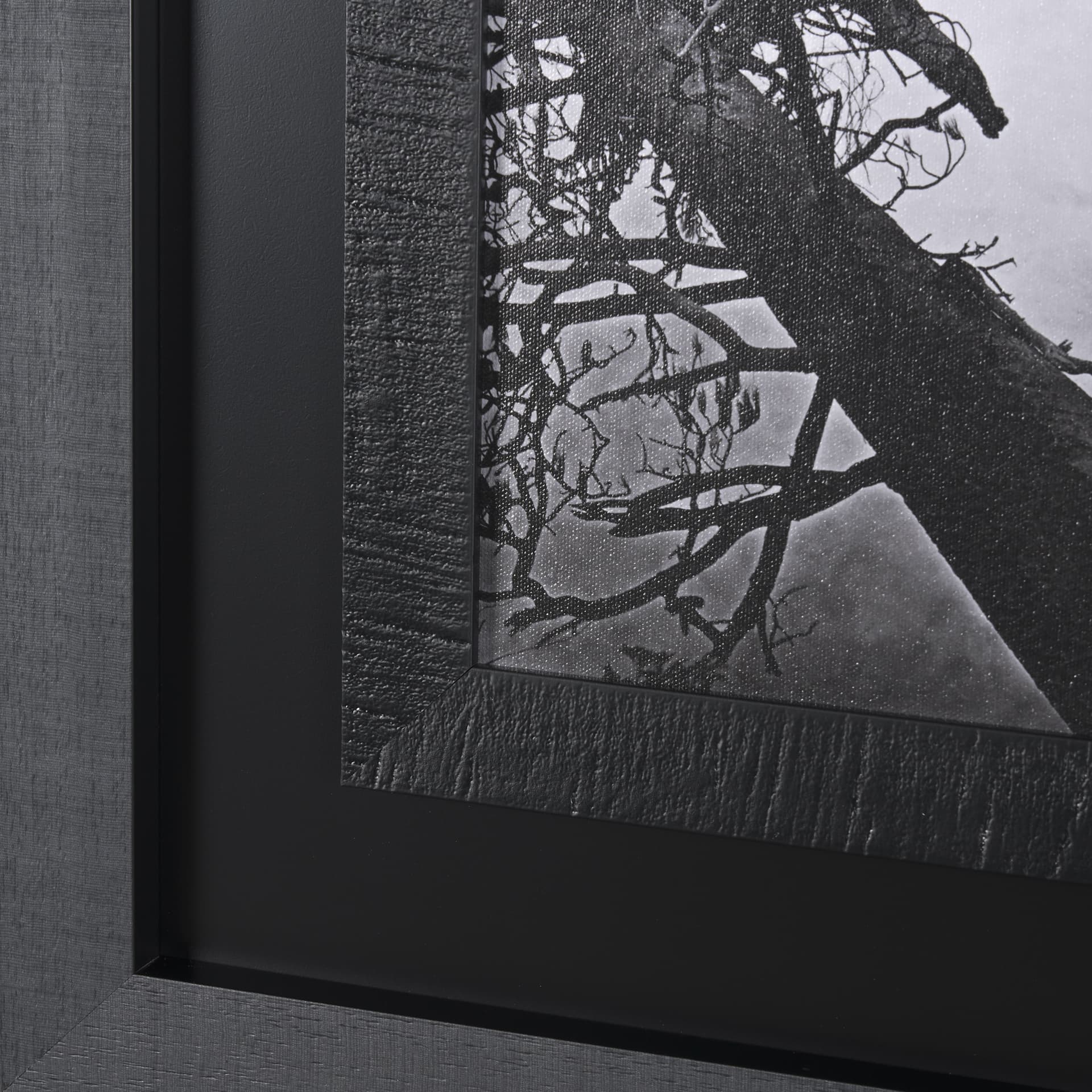 Mirror View by Carleton E Watkins a Hand Embellished Textured Framed Photo Art Print — product photograph