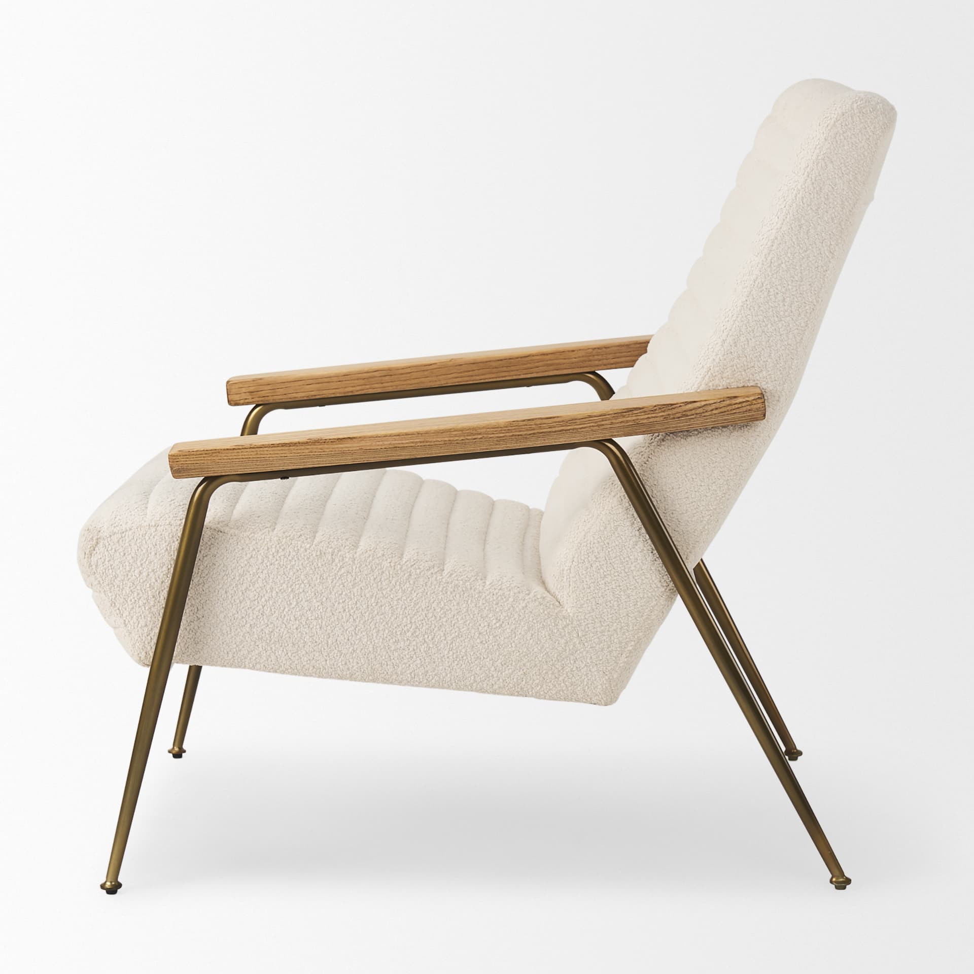 Grosjean Cream Boucle Accent Chair — product photograph