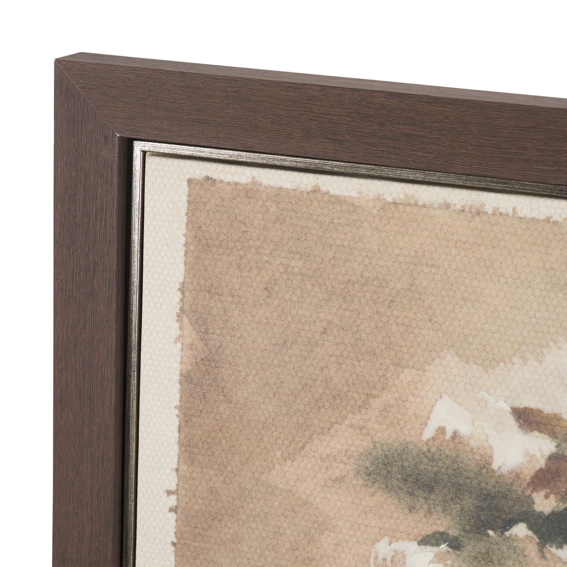 Blush by Mercana Studio Hand-Embellished Textured Framed Canvas Artwork — product photograph