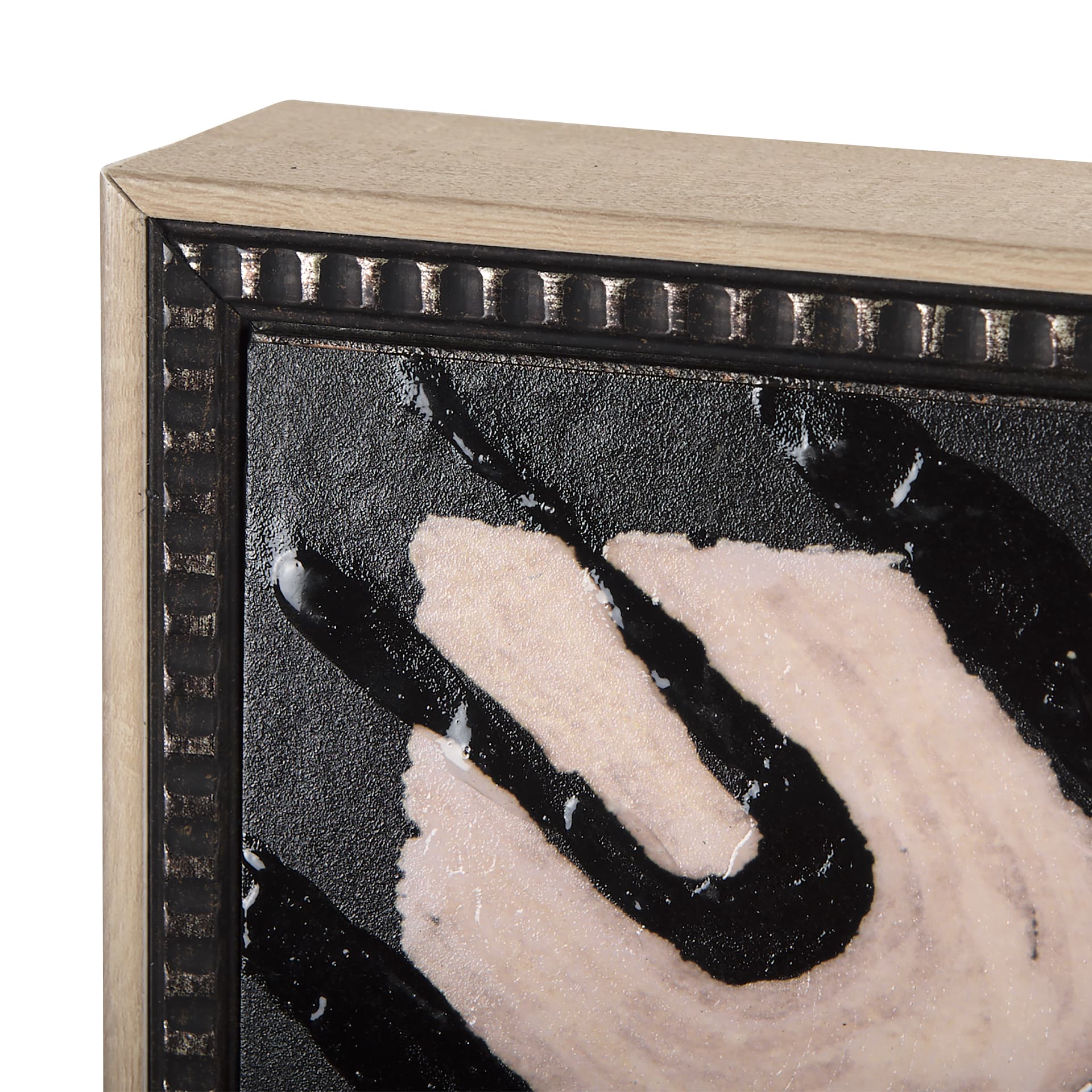 Clay Patern II by Mercana Studio a Hand Embellished Textured Framed Art Print — product photograph